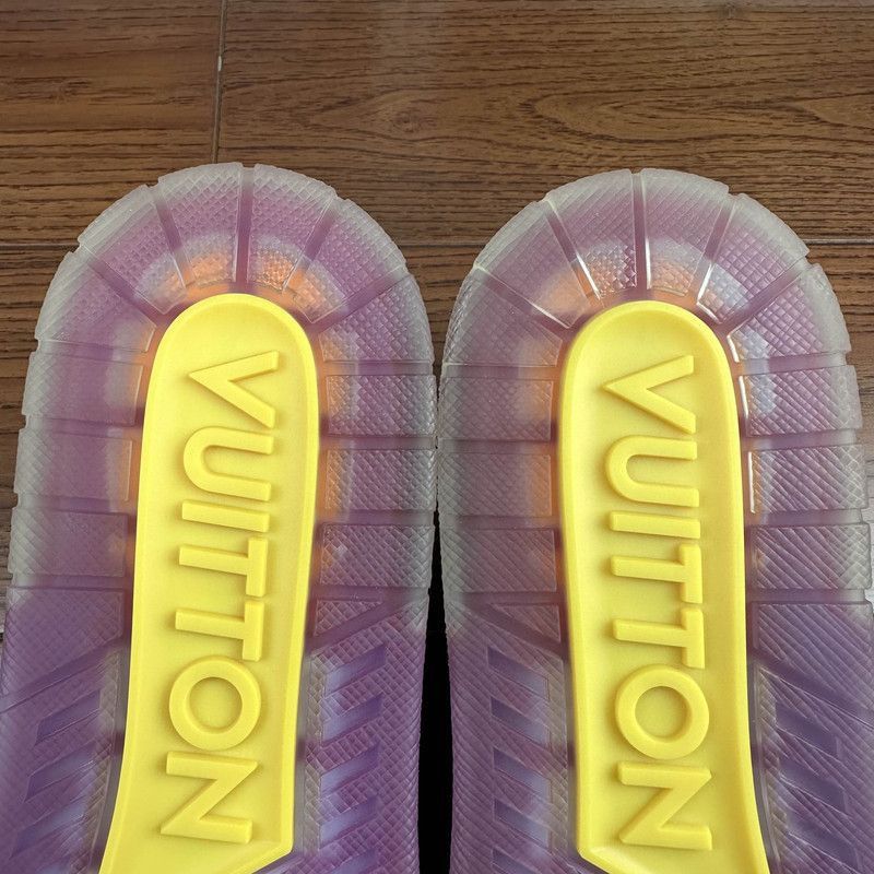 Louis Vuitton Louis Vuitton Trainer Casual Sneakers in Purple and Gold -2 Size US 9.5 / EU 42-43 - 6 Thumbnail