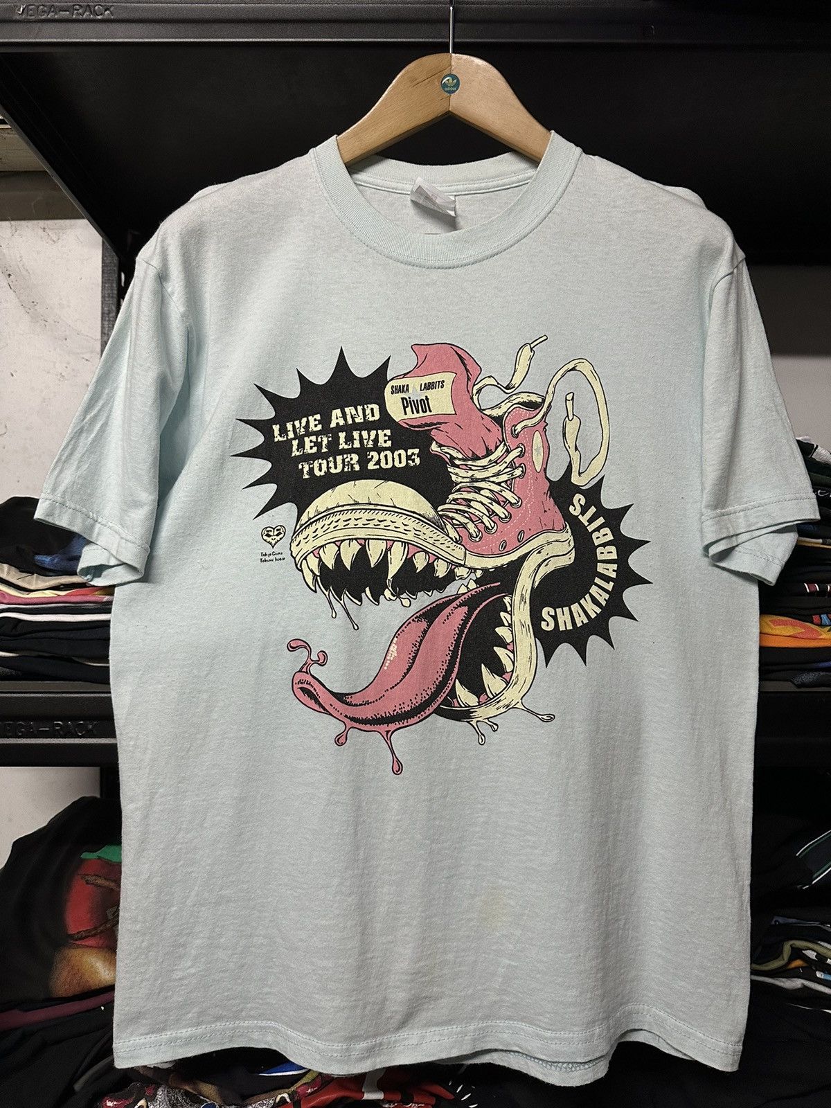 Band Tees × Vintage Vintage Shaka Labbits Rock Band Japan Tee Size US L / EU 52-54 / 3 - 1 Thumbnail