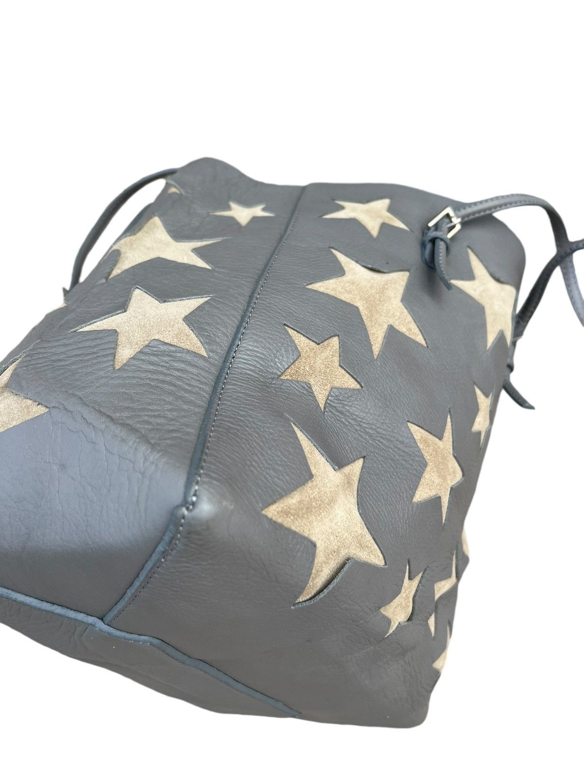 Leather Handmade Amantes Amentes Stars Patina Leather Tote Bag Size ONE SIZE - 16 Thumbnail