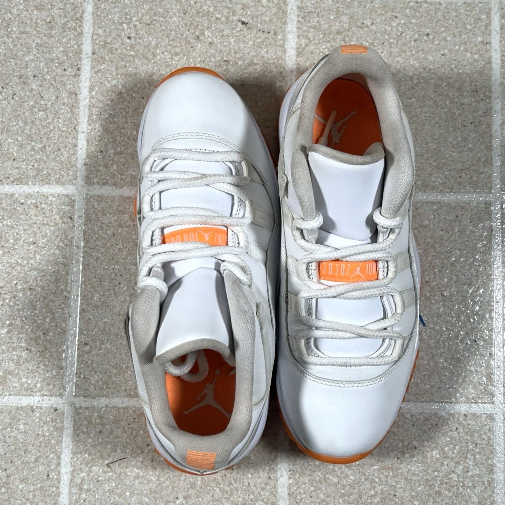 Jordan Brand Nike Air Jordan 11 Retro Low Bright Citrus AH7860-139 Womens 8 Mens 6.5 White Shoes Size US 7 / EU 40 - 6 Thumbnail