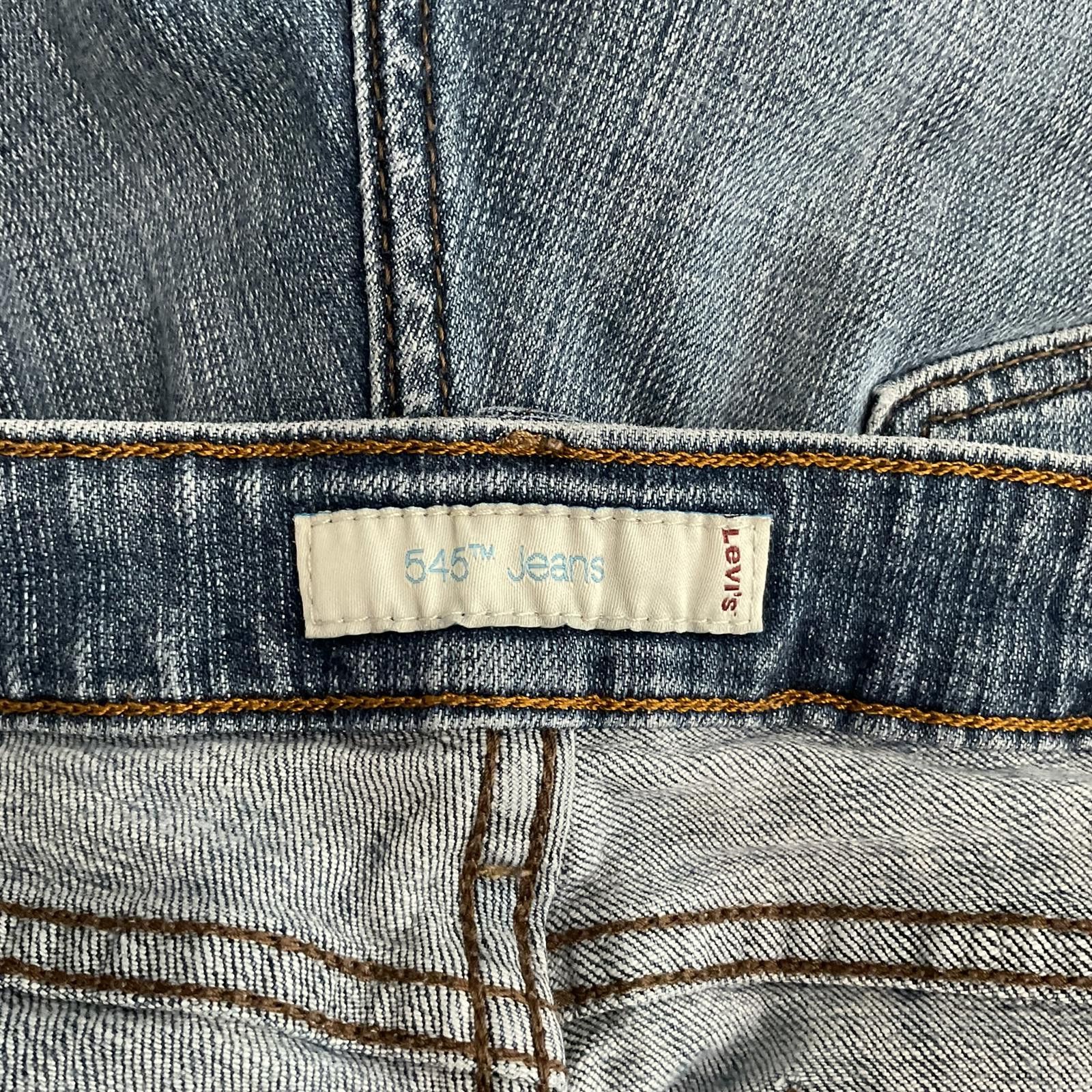 Levi's vtg levis y2k wide leg capri low rise jeans womens 16 Size 38" / US 16 / IT 52 - 9 Thumbnail