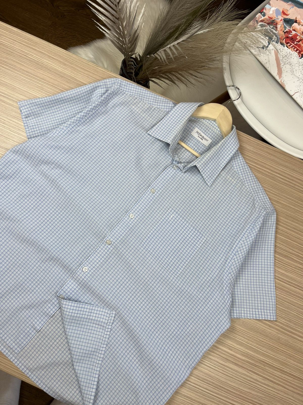 Vintage × Yves Saint Laurent Very crazy Yves Saint Laurent YSL Shirt Summer Size US XXL / EU 58 / 5 - 2 Thumbnail