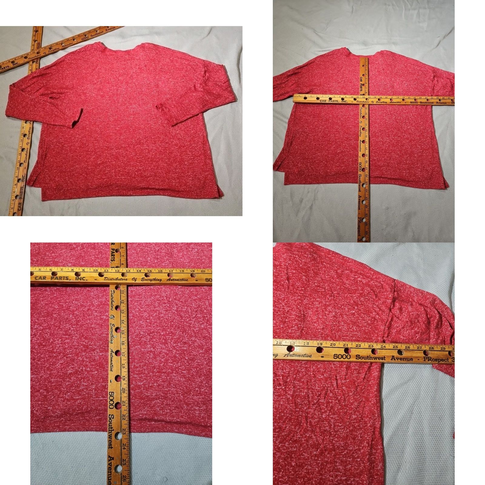 Abercrombie & Fitch Abercrombie & Fitch Shirt Womens XL Red Spellout Moose Logo Lightweight Stretch Size XL / US 12-14 / IT 48-50 - 8 Thumbnail