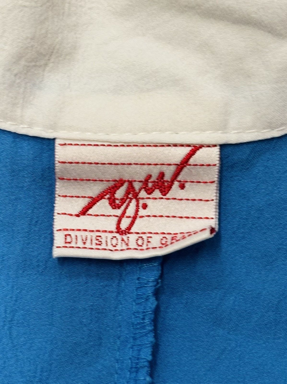 Vintage Vintage 80s Blue & White Rose Sweatshirt Women One Size Size ONE SIZE - 5 Thumbnail