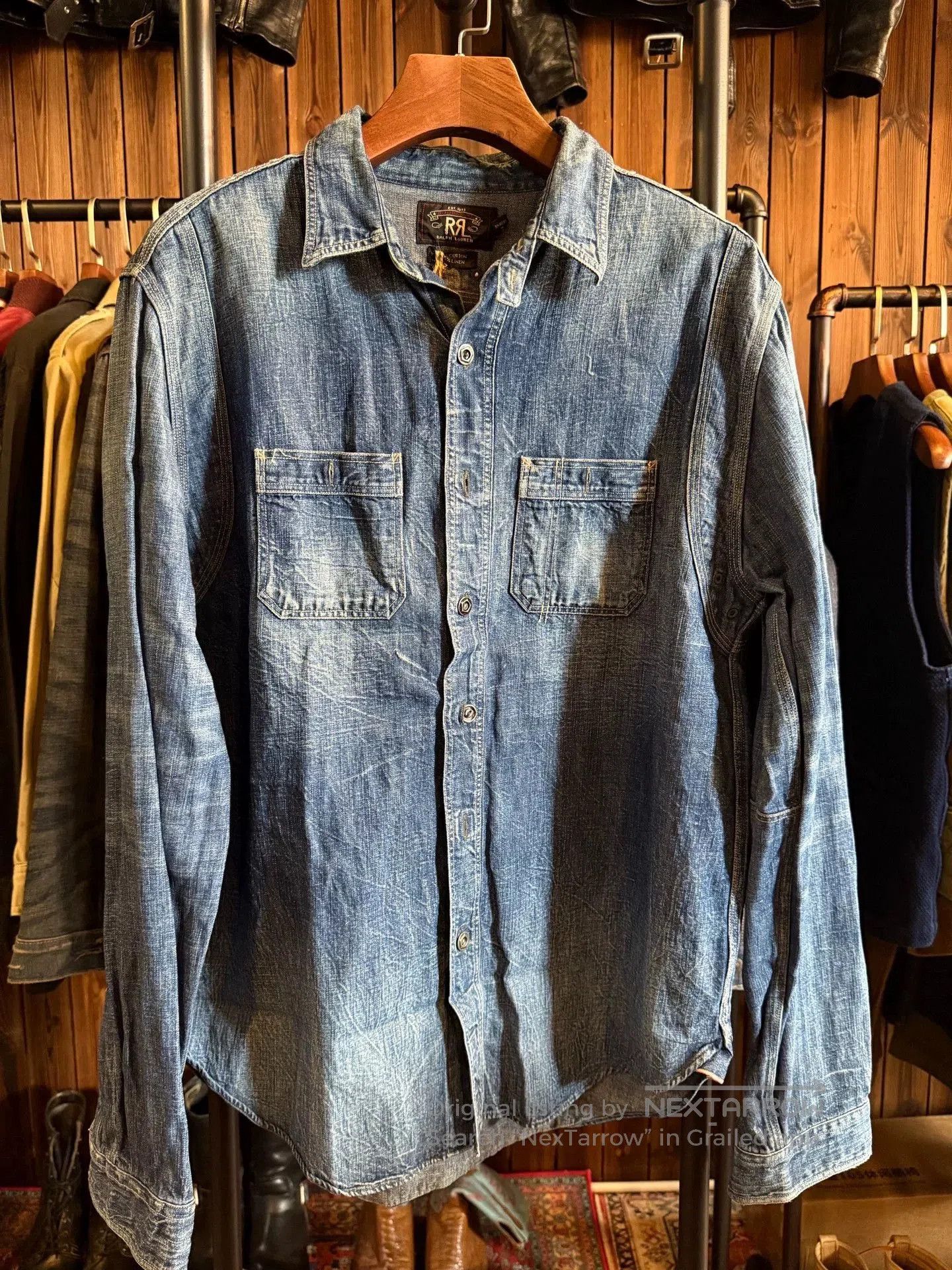 RRL Ralph Lauren RRL Denim Shirt. Size US L / EU 52-54 / 3 - 1 Thumbnail