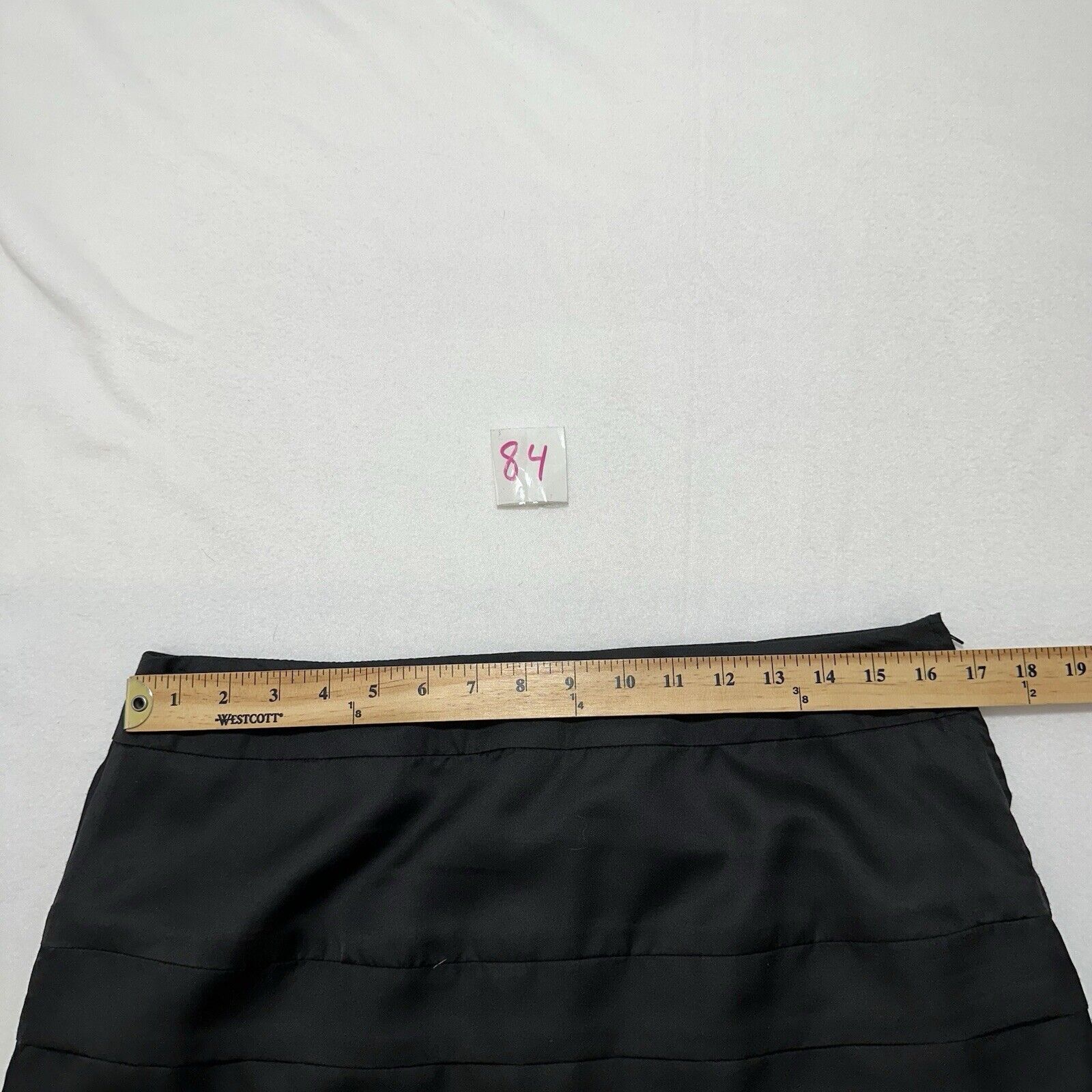 Calvin Klein NWT Calvin Klein 12 Tiered Black Straight Pencil Skirt Zip Size 34" / US 12 / IT 48 - 10 Thumbnail