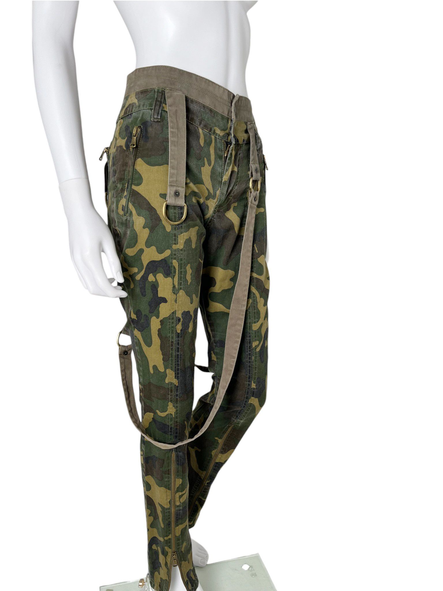 Dolce & Gabbana F/W 2003 Bondage Parachute Camo Pants Size 27" / US 4 / IT 40 - 4 Thumbnail