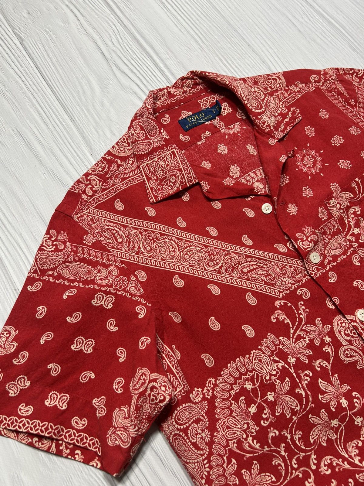 Polo Ralph Lauren Rare Polo Ralph Lauren Bandana Shirt Size S Size US S / EU 44-46 / 1 - 6 Thumbnail