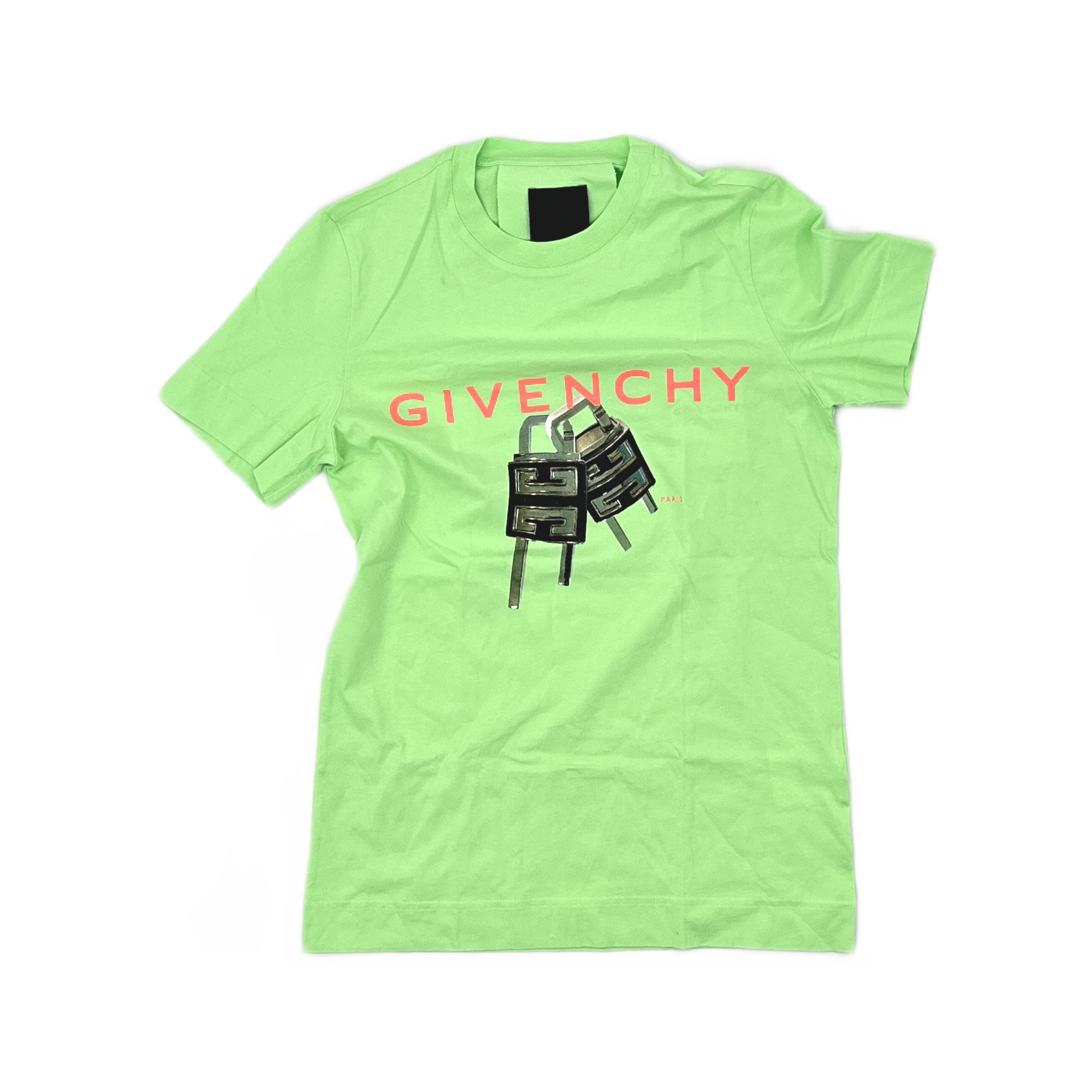 Givenchy Givenchy Lock Graphic T-Shirt XXS Size US XXS / EU 40 - 1 Thumbnail