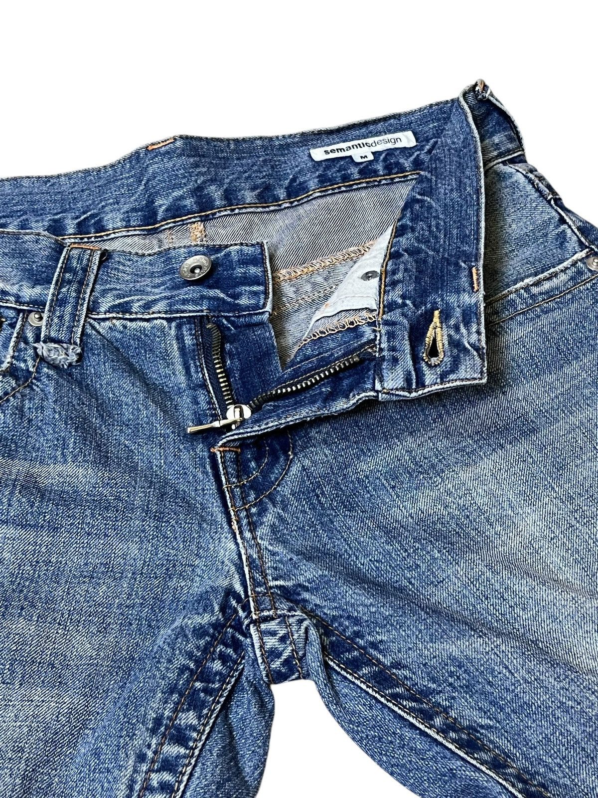 FLARED🔥VINTAGE SEMANTIC DESIGN DISTRESSED FLARE JEANS