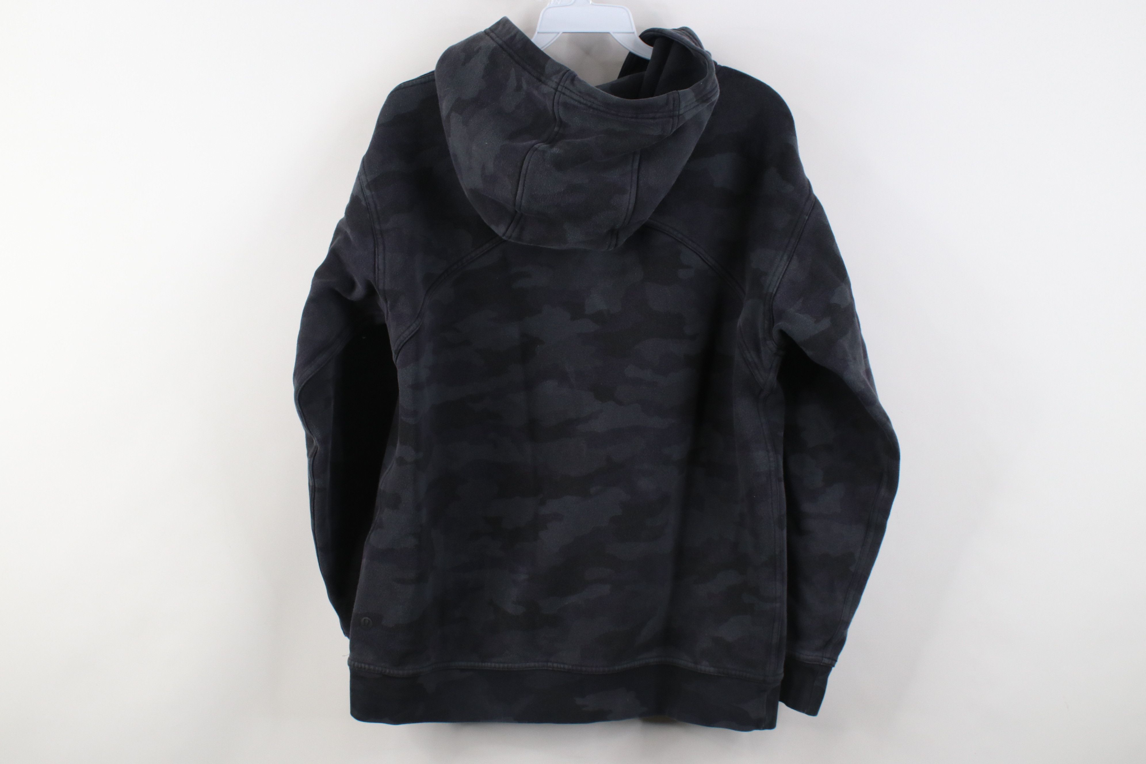 Lululemon Lululemon Yours Gym Yoga Hoodie Sweatshirt Gray Camouflage Size L / US 10 / IT 46 - 13 Thumbnail