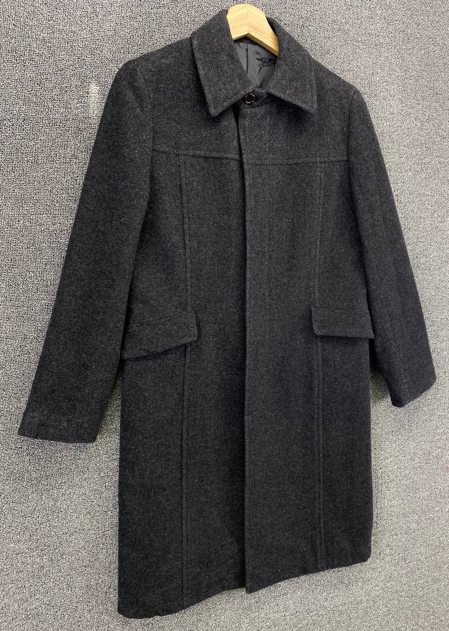 Yohji Yamamoto Vintage Yohji Yamamoto Ined Wool Coat Long Jacket Size M / US 6-8 / IT 42-44 - 2 Thumbnail