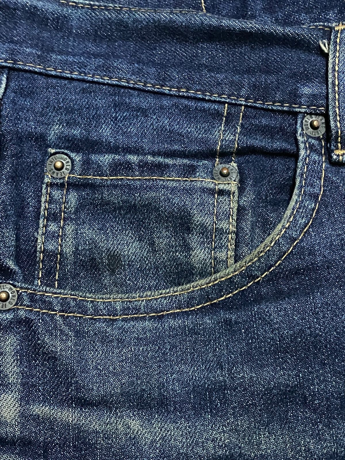 Men's Wearhouse Vintage Unique Clothing Warehouse Mud Wash Loose Jeans Size US 33 - 9 Thumbnail