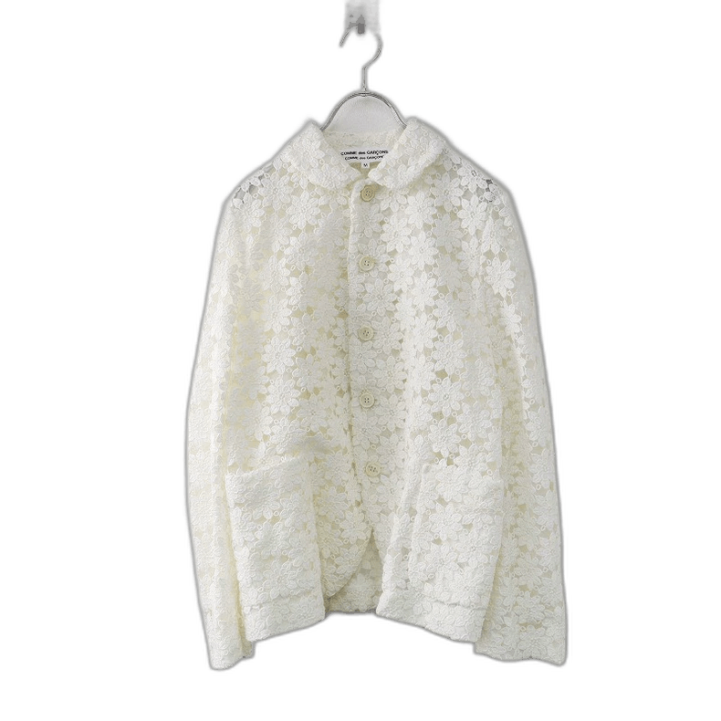 Comme des Garcons Comme des Garcons 22SS Lace Flower Blazer - dmc Size M / US 6-8 / IT 42-44 - 1 Thumbnail