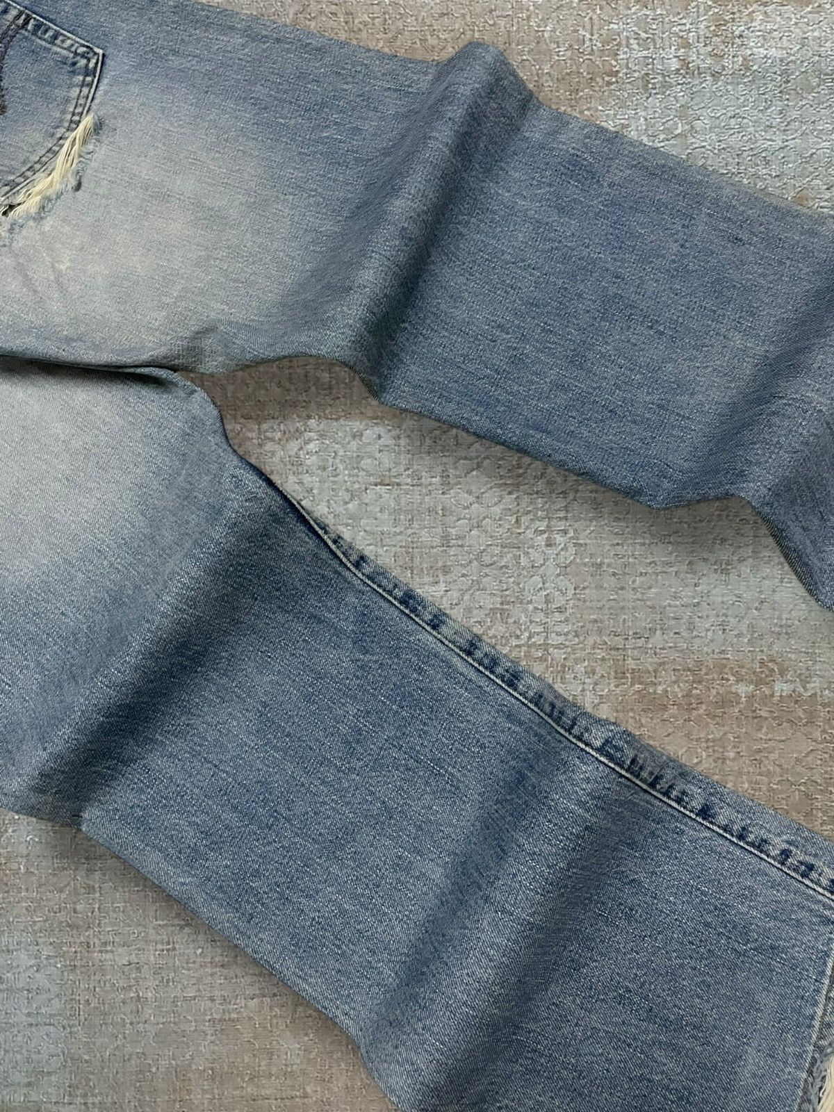 Levi's Vintage Clothing Vintage 1990s Designer Levis 502 Grunge Distressed Denim Size US 30 / EU 46 - 14 Thumbnail