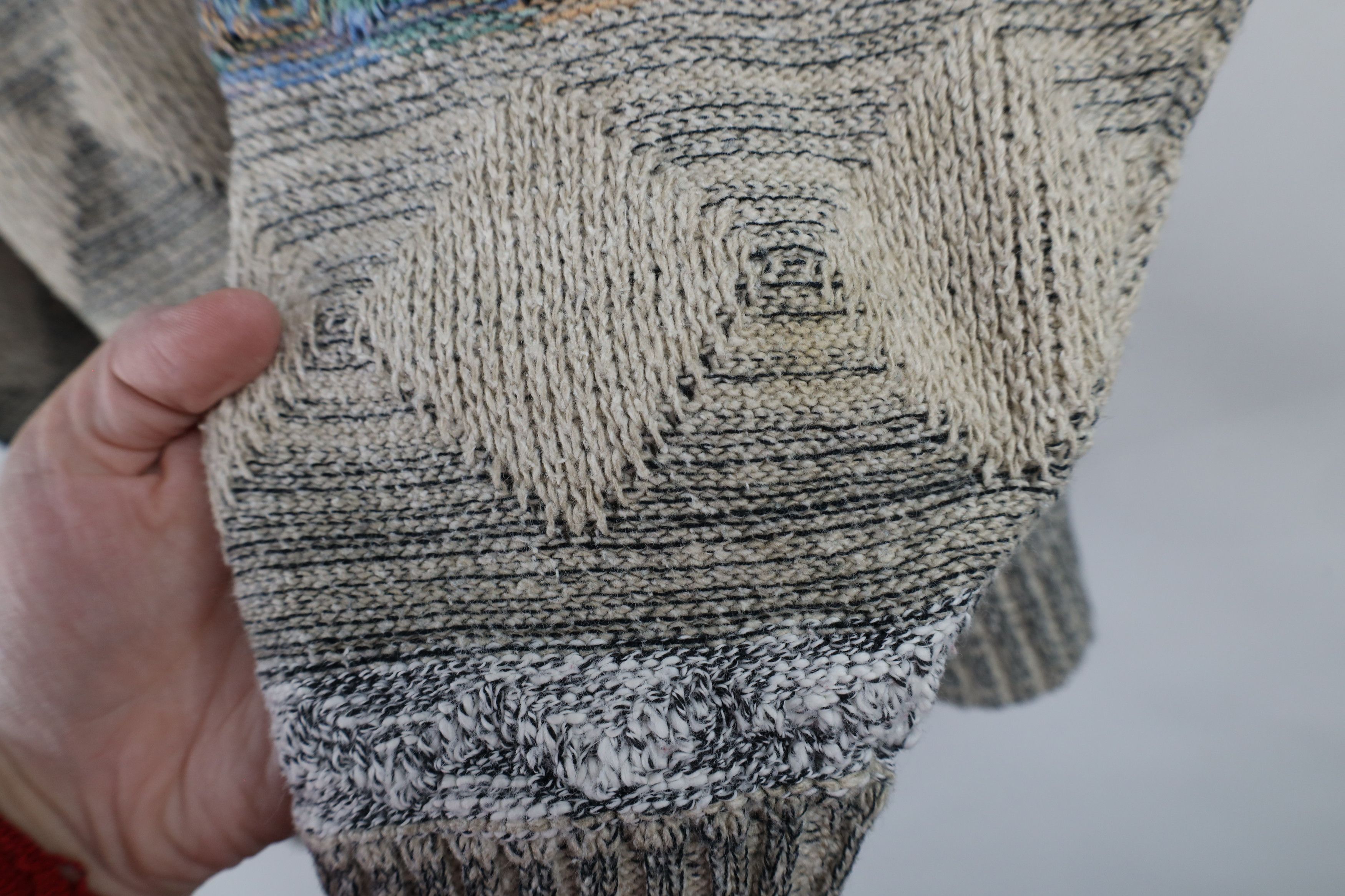 Vintage Vintage 90s Coogi Style Diamond Knit Crewneck Sweater Size XL / US 12-14 / IT 48-50 - 7 Thumbnail