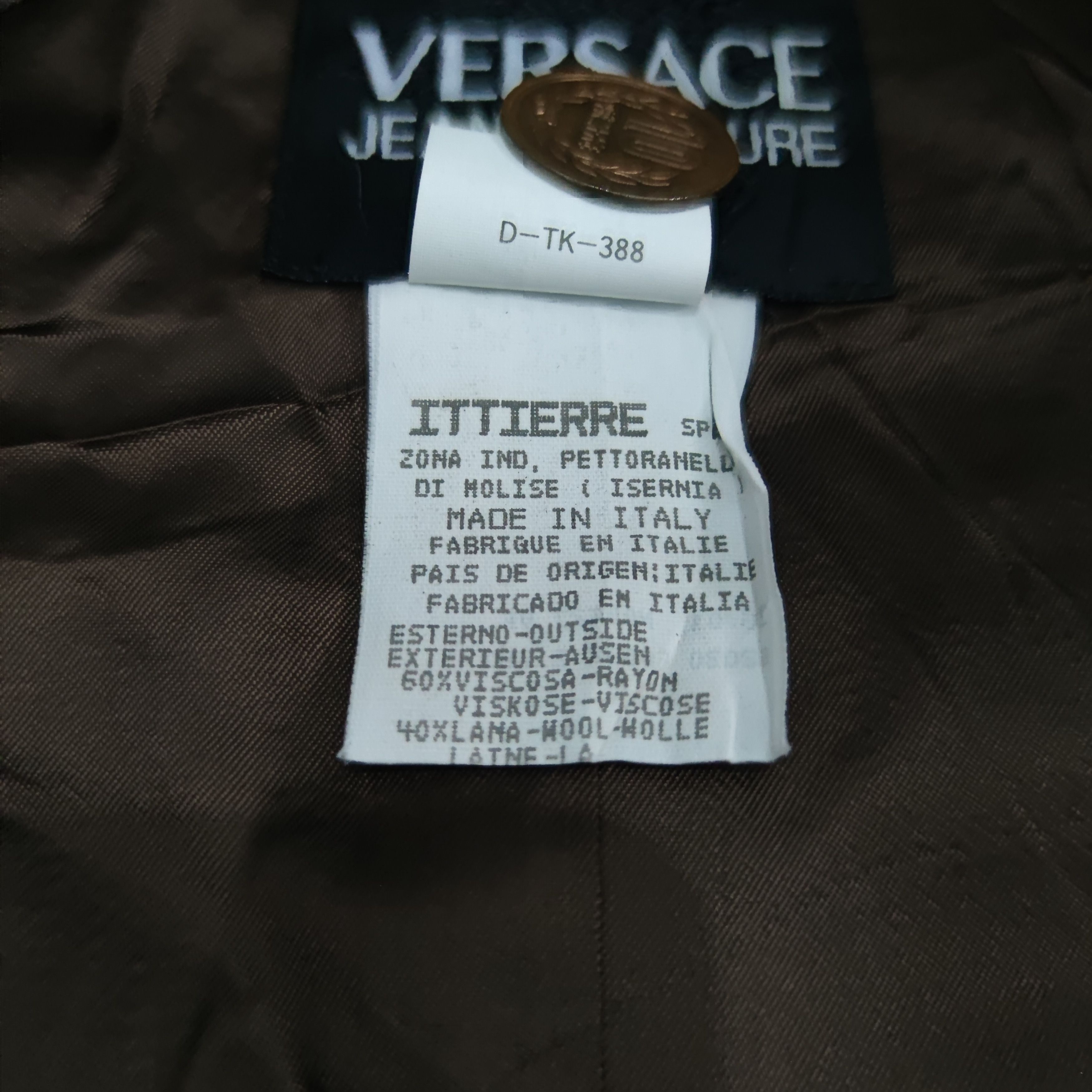 Versace × Versace Jeans Couture Vintage Versace Jeans Couture Blazer Size S / US 4 / IT 40 - 8 Thumbnail
