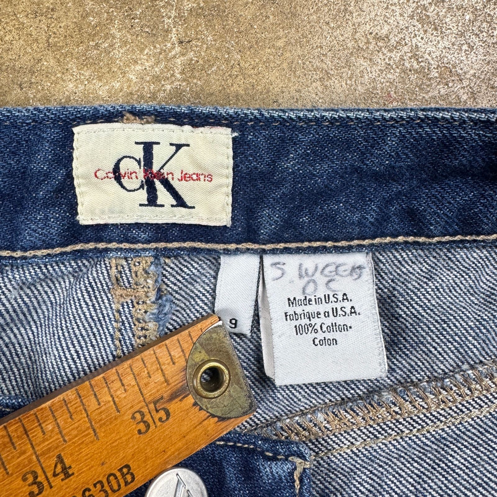 Calvin Klein Vtg Calvin Klein Jeans Women’s Size 9 Straight Leg High Rise Size 28" / US 6 / IT 42 - 8 Thumbnail