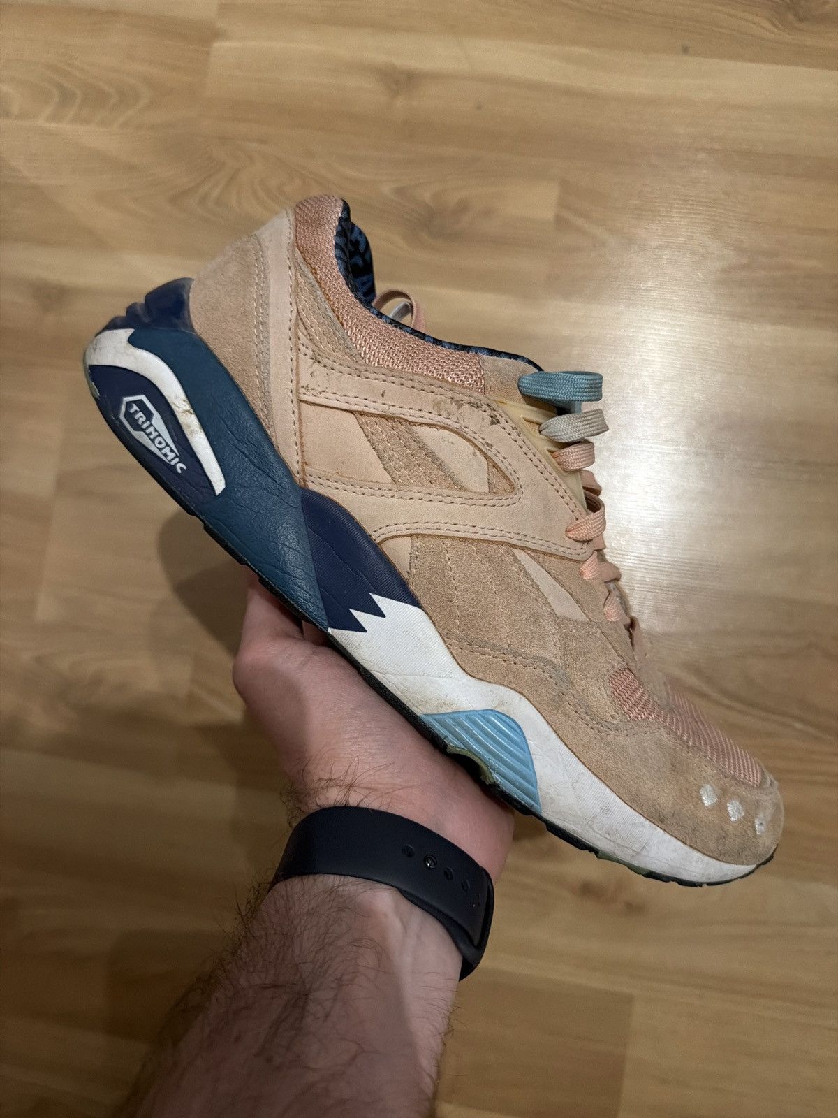 Alife × Puma Puma x ALIFE R698 Peach Suede Sneakers Size US 10 / EU 43 - 7 Thumbnail