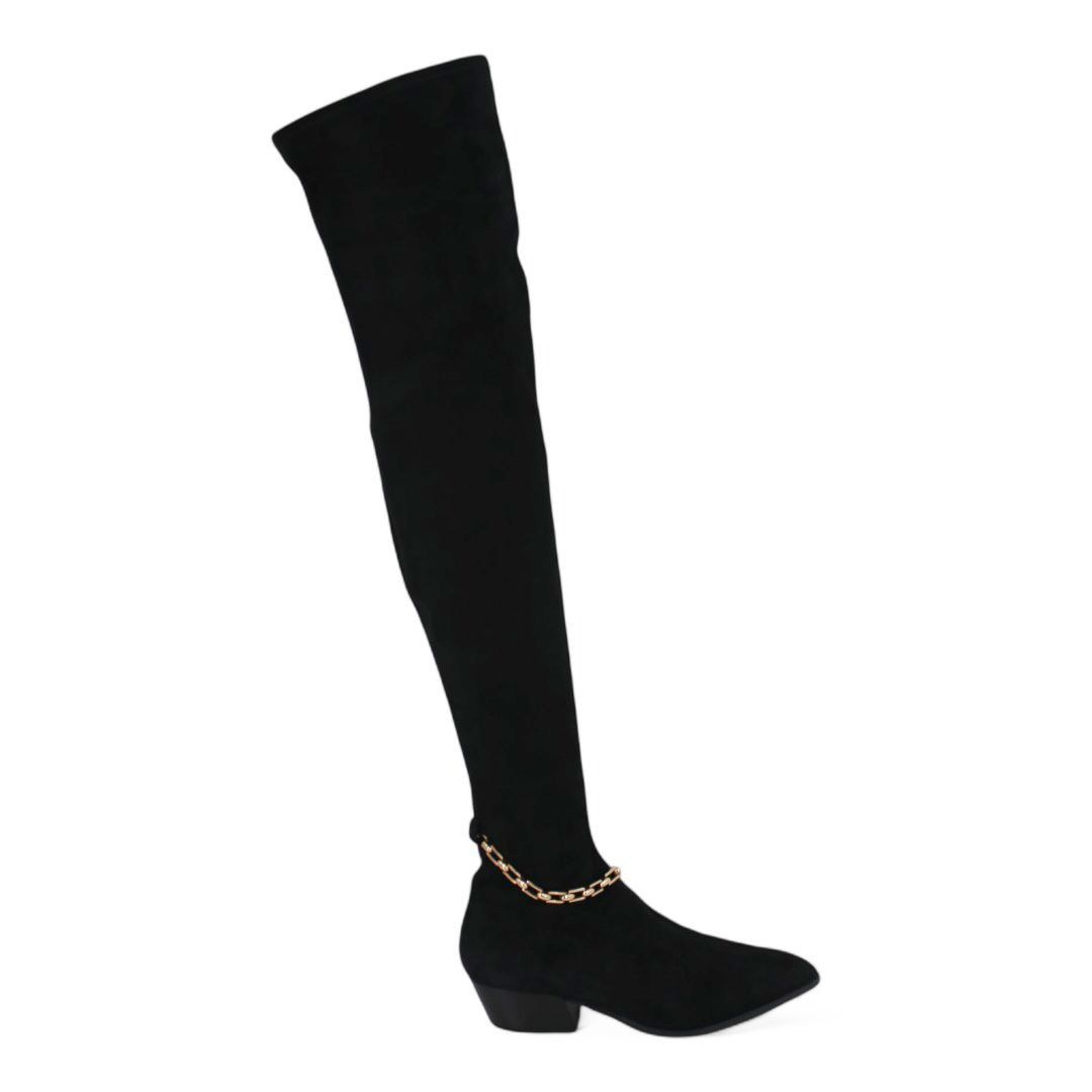 Other Stella Luna Over the Knee Suede Boots Size US 7 / IT 37 - 1 Thumbnail