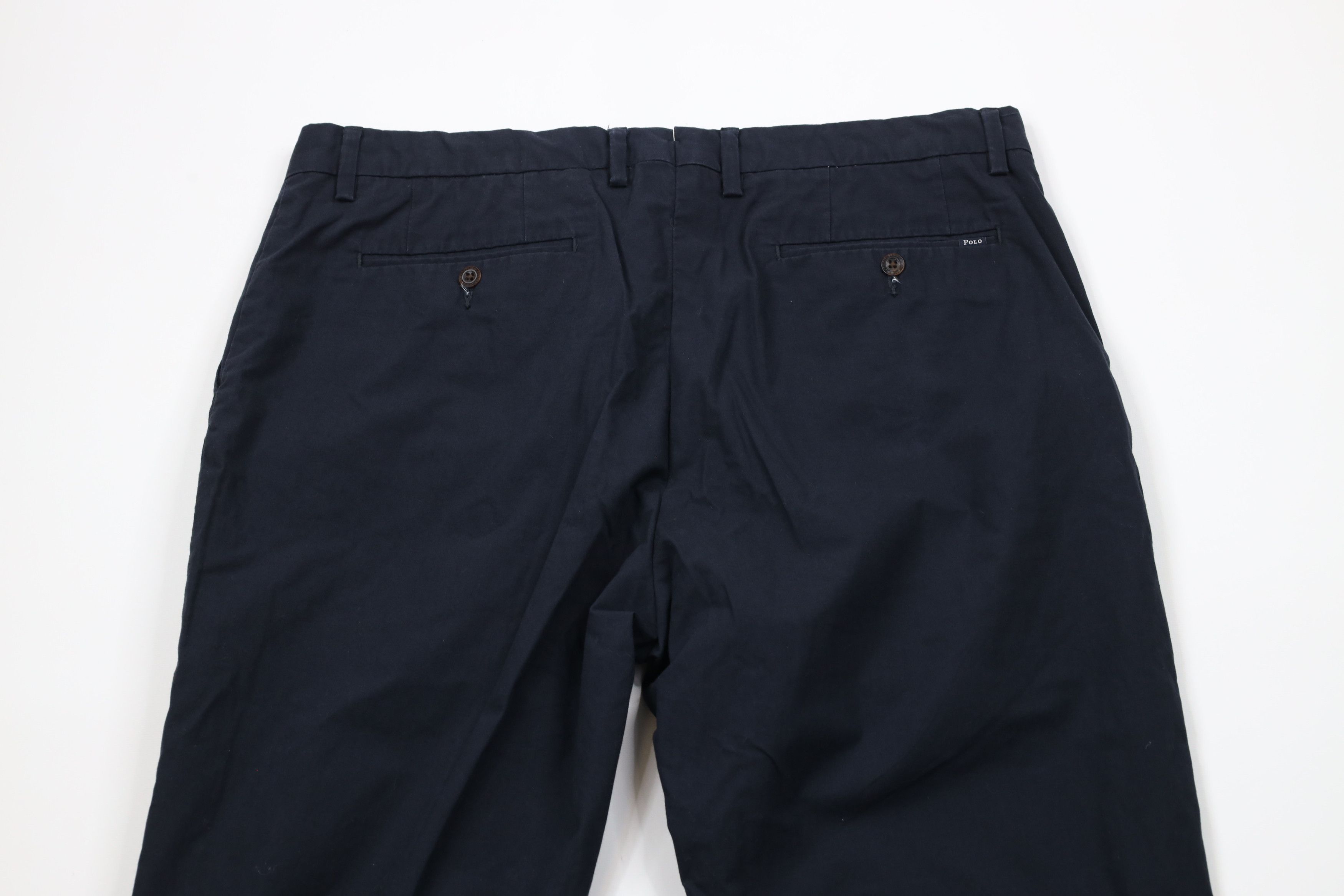Ralph Lauren × Vintage Vintage Y2K Ralph Lauren Wide Leg Stretch Chino Pants Blue Size US 36 / EU 52 - 10 Thumbnail