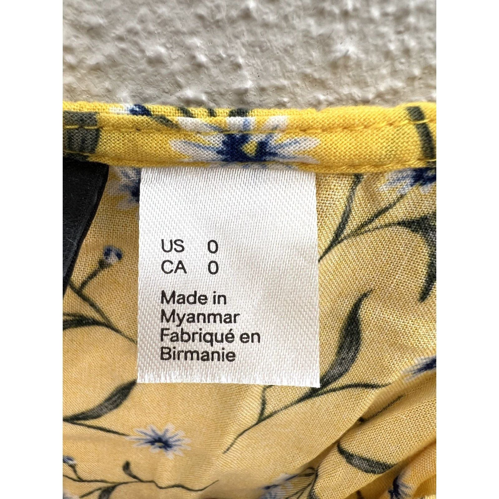H&M Womens Divided by H&M Yellow Floral Spaghetti Strap Romper Size 0 Size 25" / US 0 / IT 36 - 7 Thumbnail
