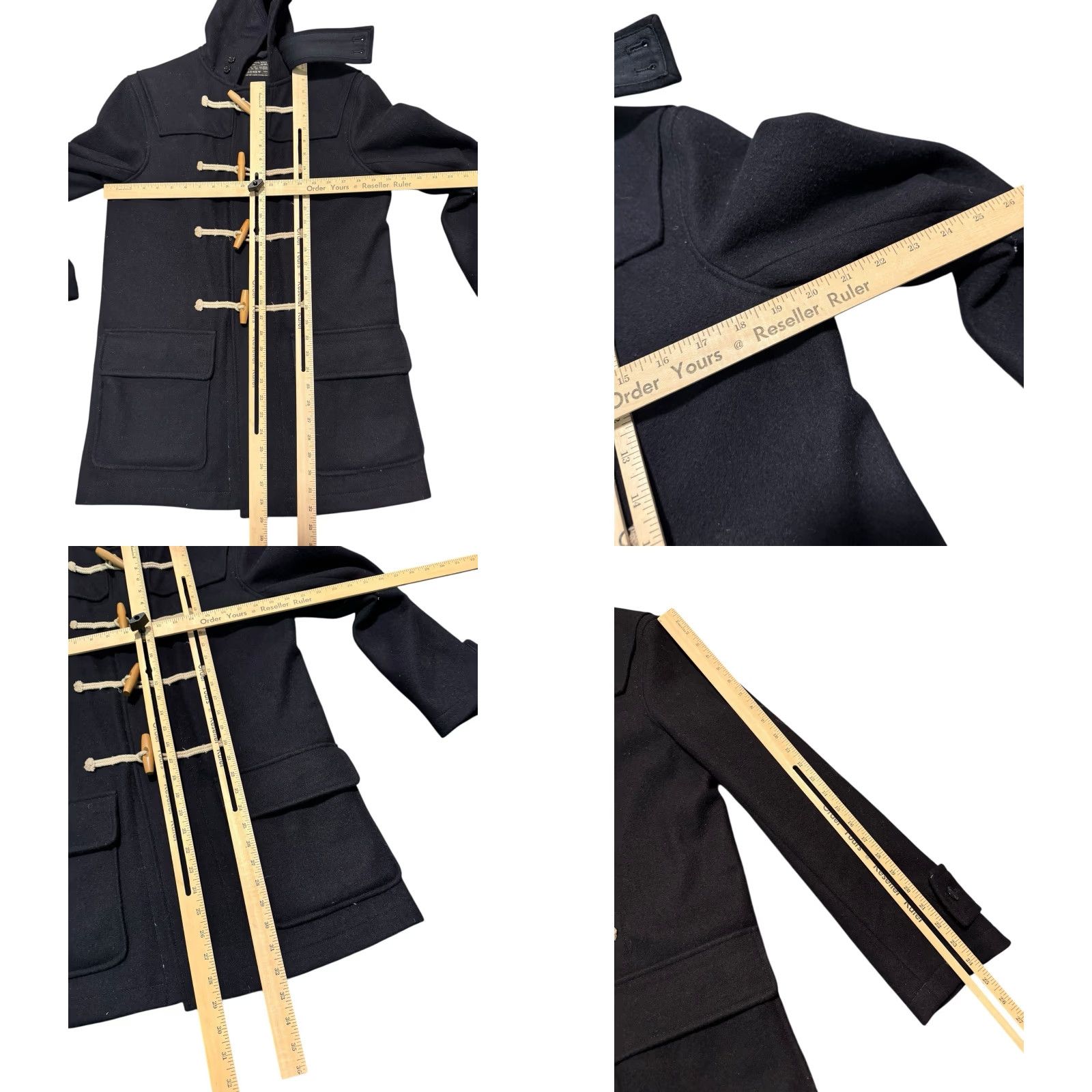 J.Crew J.Crew NX-631 Heritage Hooded Black Wool Toggle Duffle Coat Jacket Men's Small Size US S / EU 44-46 / 1 - 10 Thumbnail