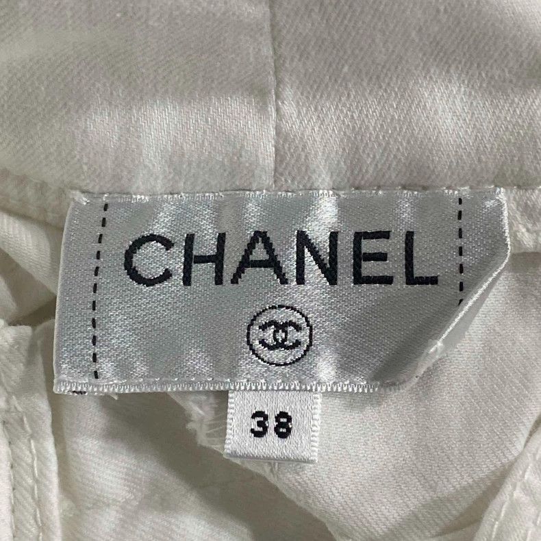 Chanel Chanel Drawstring high-waisted wide-leg jeans 2504-Nextarro Size 25" / US 0 / IT 36 - 5 Thumbnail