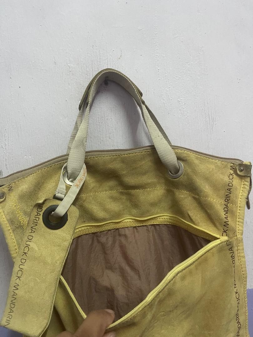 Mandarina Duck Mandarina Duck Leather and Canvas Bag Size ONE SIZE - 5 Thumbnail