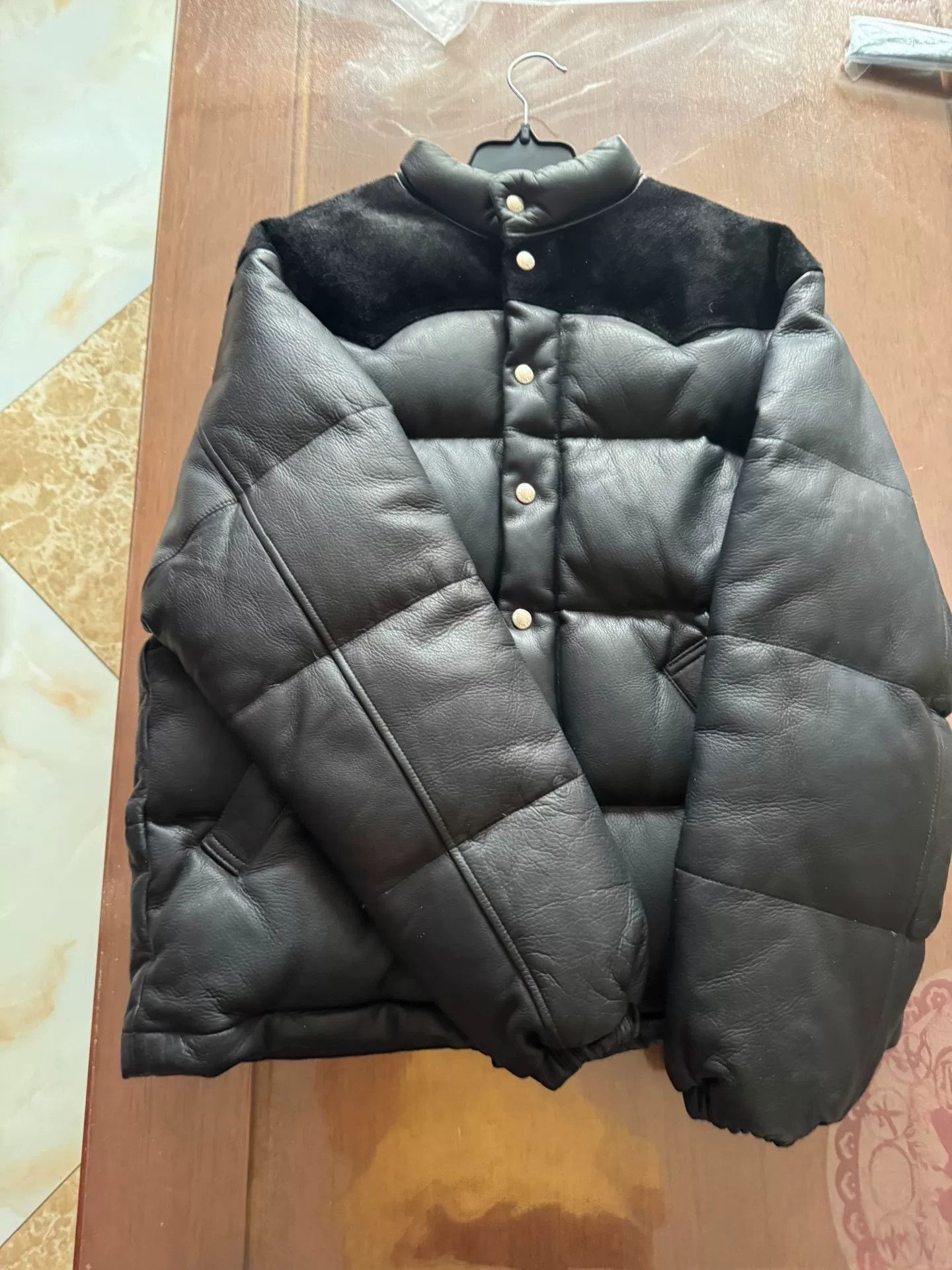 The Real McCoy's real mccoys short leather down jacket Size US M / EU 48-50 / 2 - 1 Thumbnail