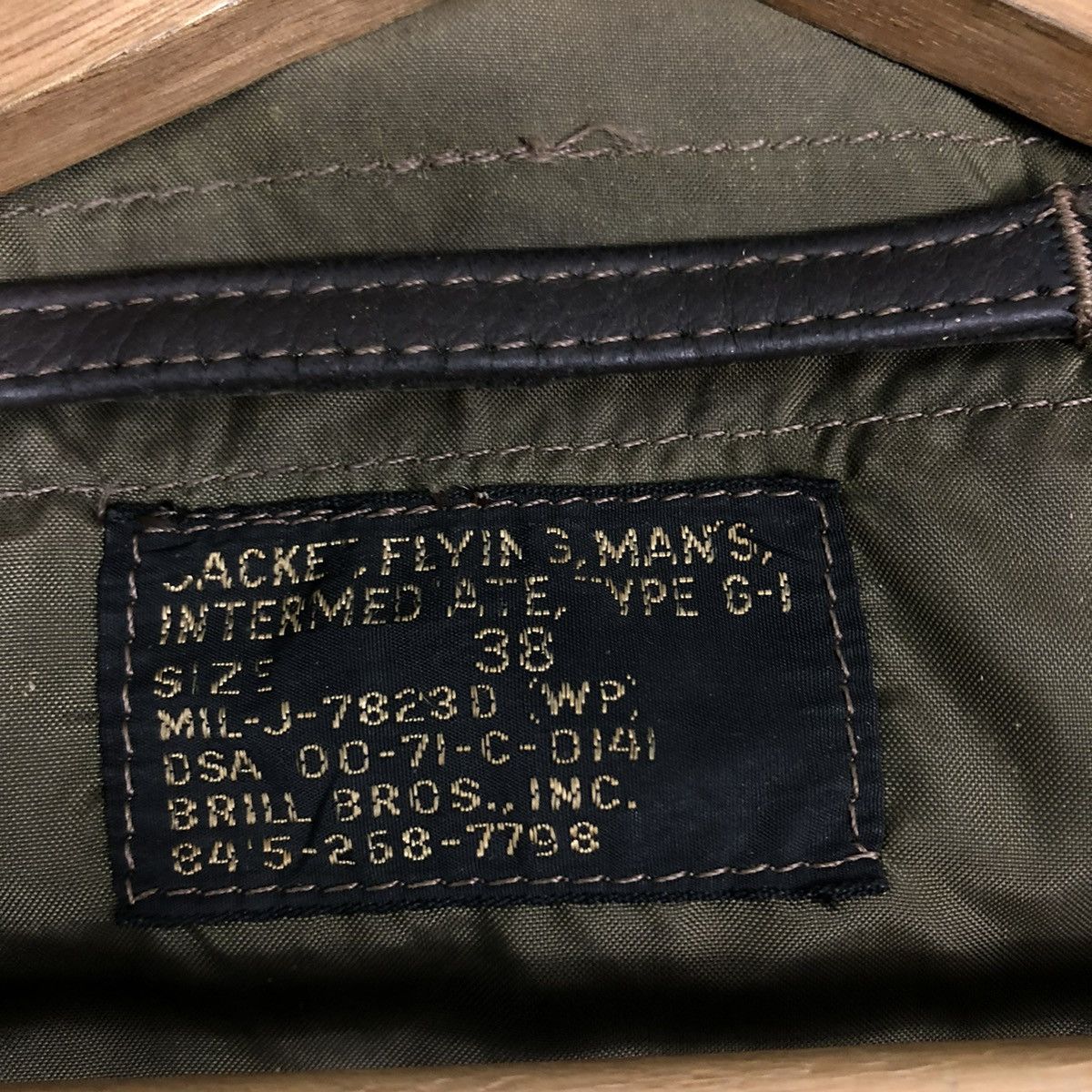 Vintage 🔥VINTAGE LEATHER USN US JACKET FLY MAN BRILL BROS INC USA Size US M / EU 48-50 / 2 - 20 Thumbnail