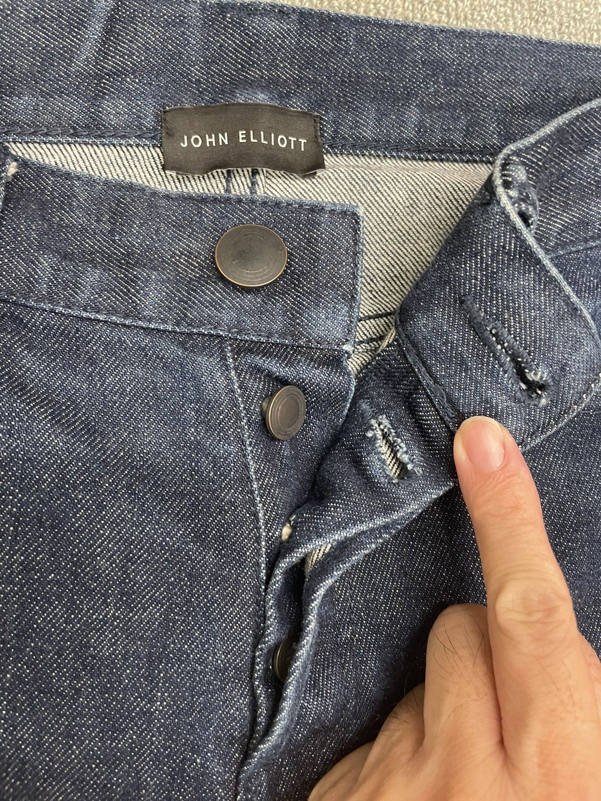 John Elliott John Elliott Dark Blue Skinny Jeans Size US 28 / EU 44 - 3 Thumbnail