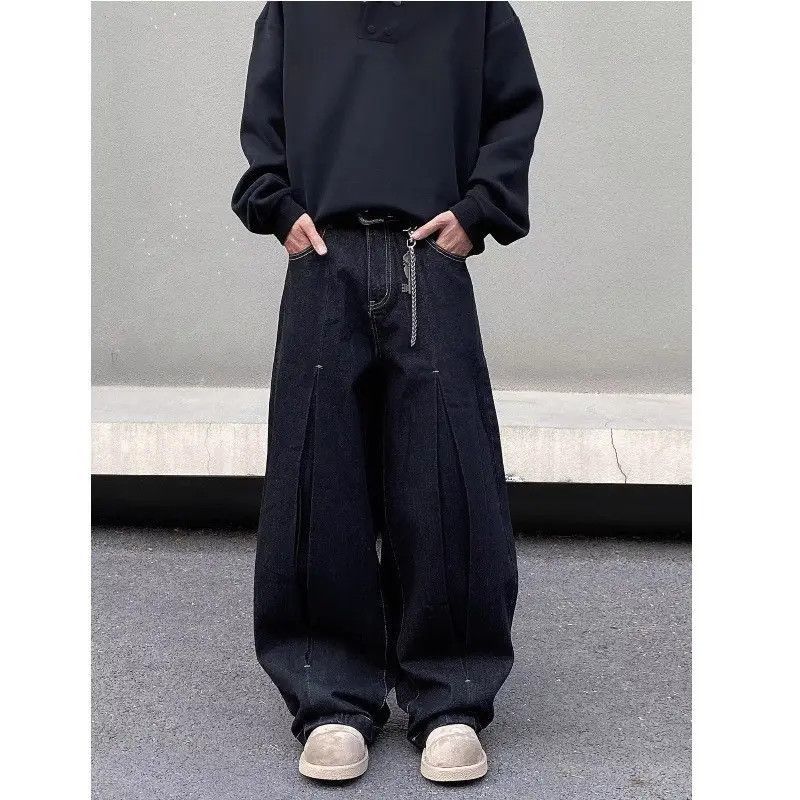 Japanese Brand Retro loose curved knife wide leg jeans Size US 32 / EU 48 - 4 Thumbnail