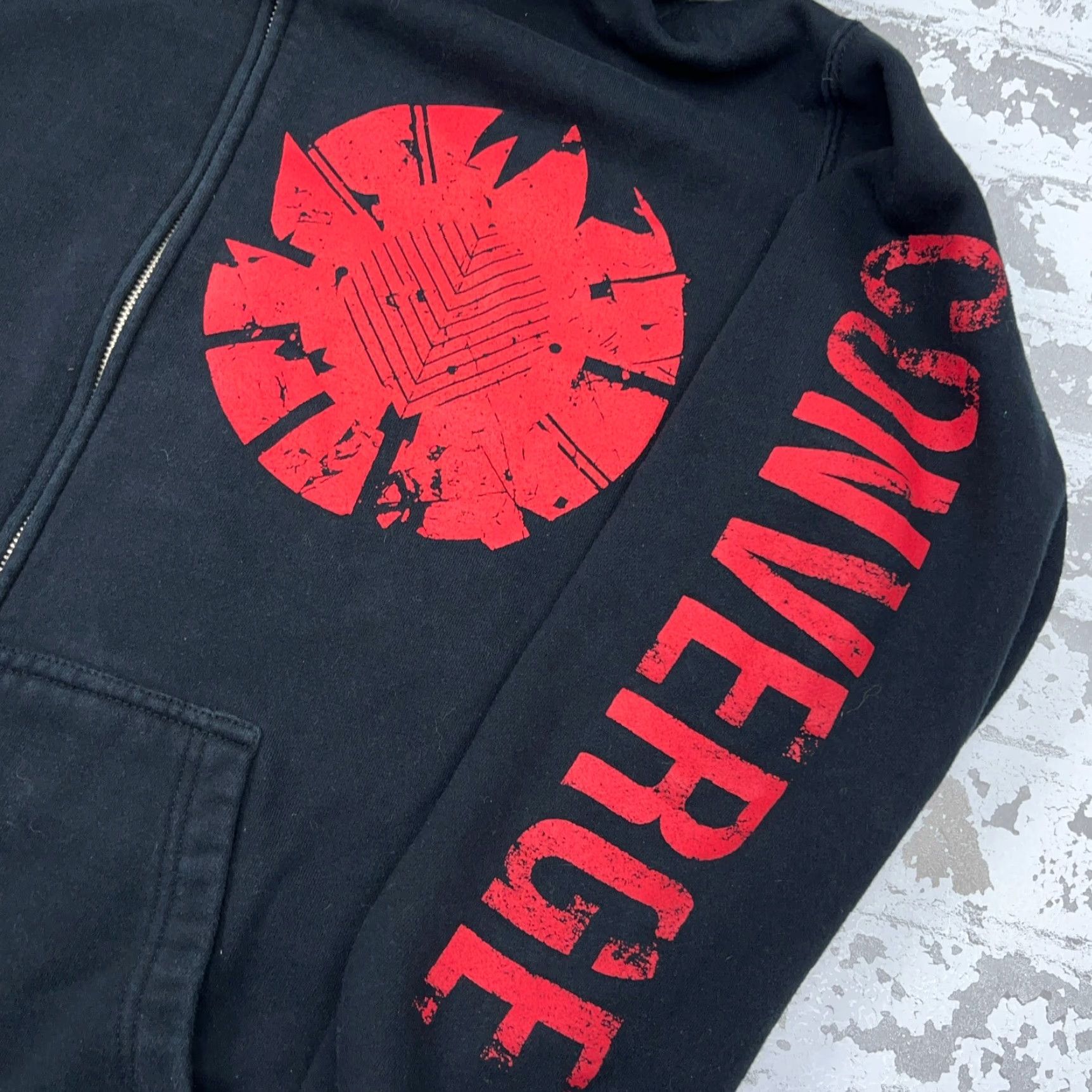 Vintage VINTAGE Converge Hoodie Men Small Black Sweatshirt Jacket Y2K Cyber Punk Band Size US S / EU 44-46 / 1 - 5 Thumbnail