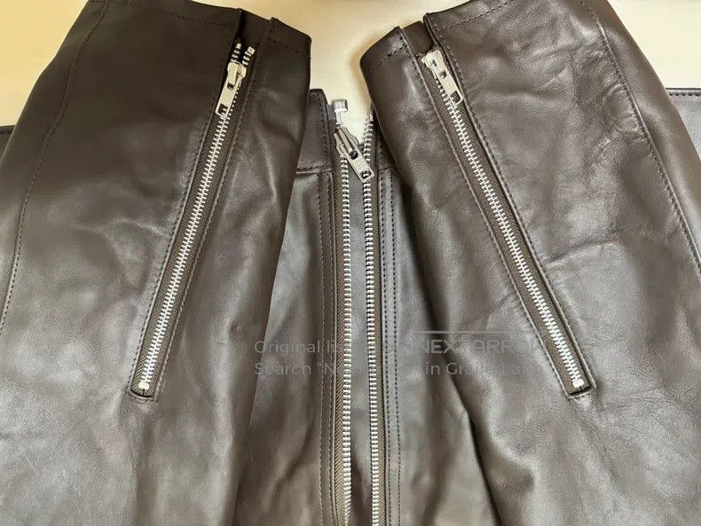 Neighborhood Neighborhood Single Layer Leather Jacket, Deep Brown, Size Size US XL / EU 56 / 4 - 7 Thumbnail