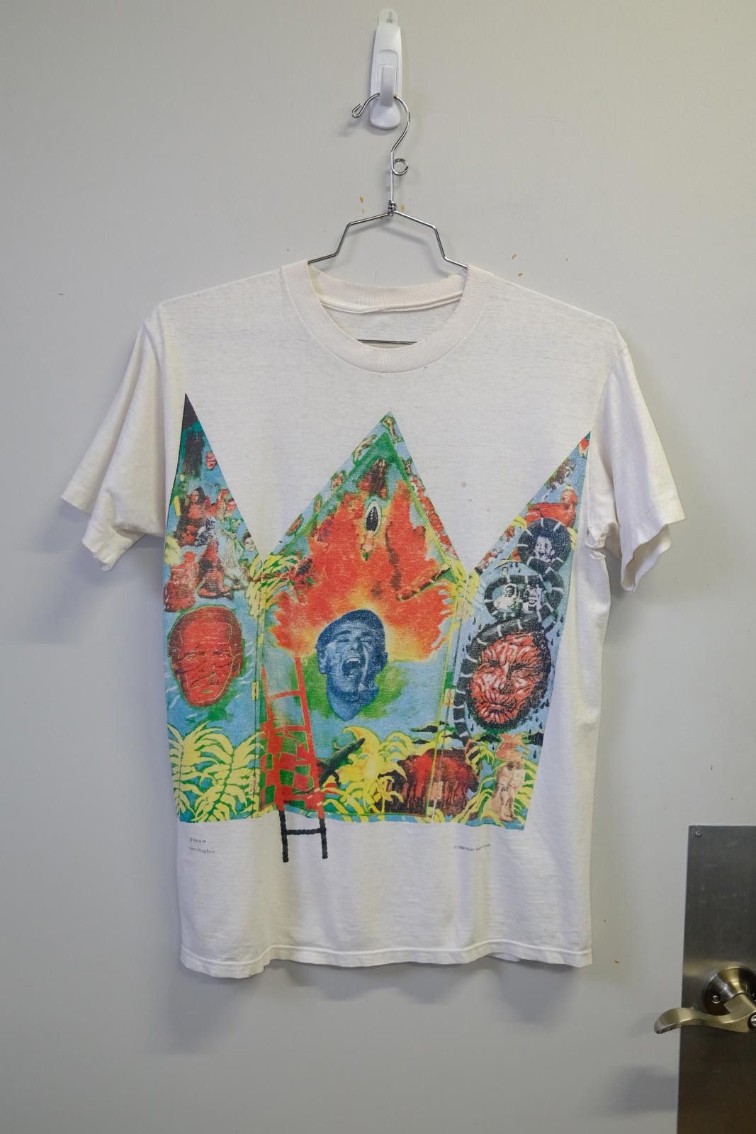 Unknown London 92' Peter Gabriel Steam Ian Hughes Art T-Shirt Size M / US 6-8 / IT 42-44 - 1 Thumbnail