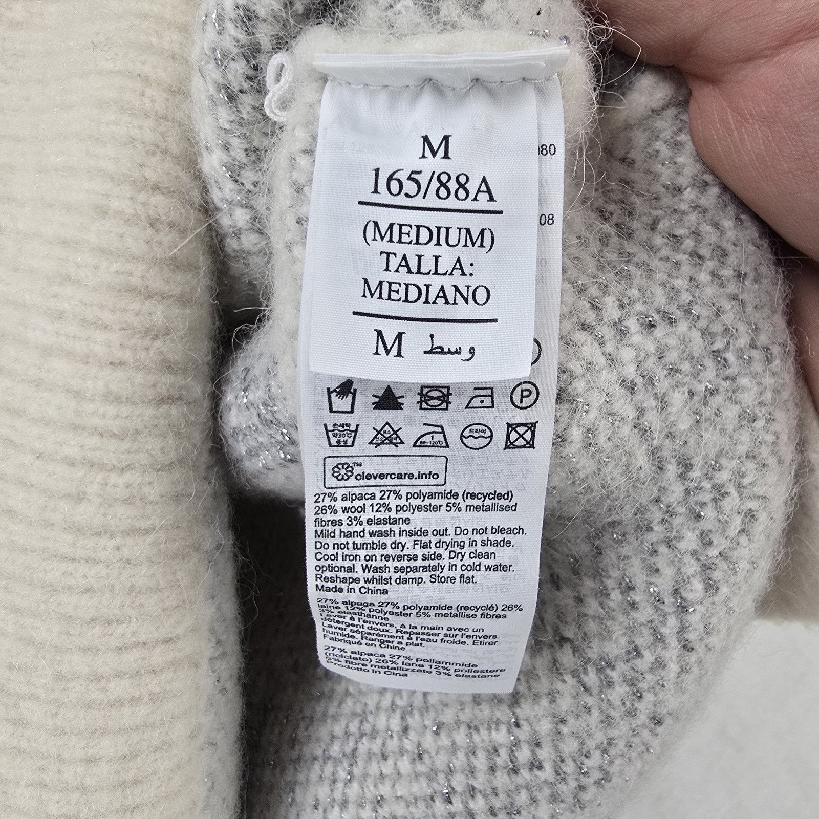 Allsaints All Saints Star Jumper Sweater Womens Medium M Wool Alpaca Size M / US 6-8 / IT 42-44 - 5 Thumbnail