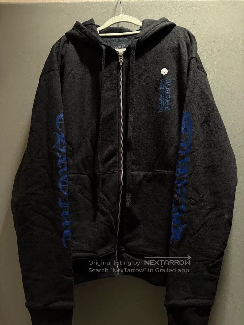 Chrome Hearts CHROME HEARTS Size L Blue Sanskrit letter black zipper hood Size US L / EU 52-54 / 3 - 1 Thumbnail