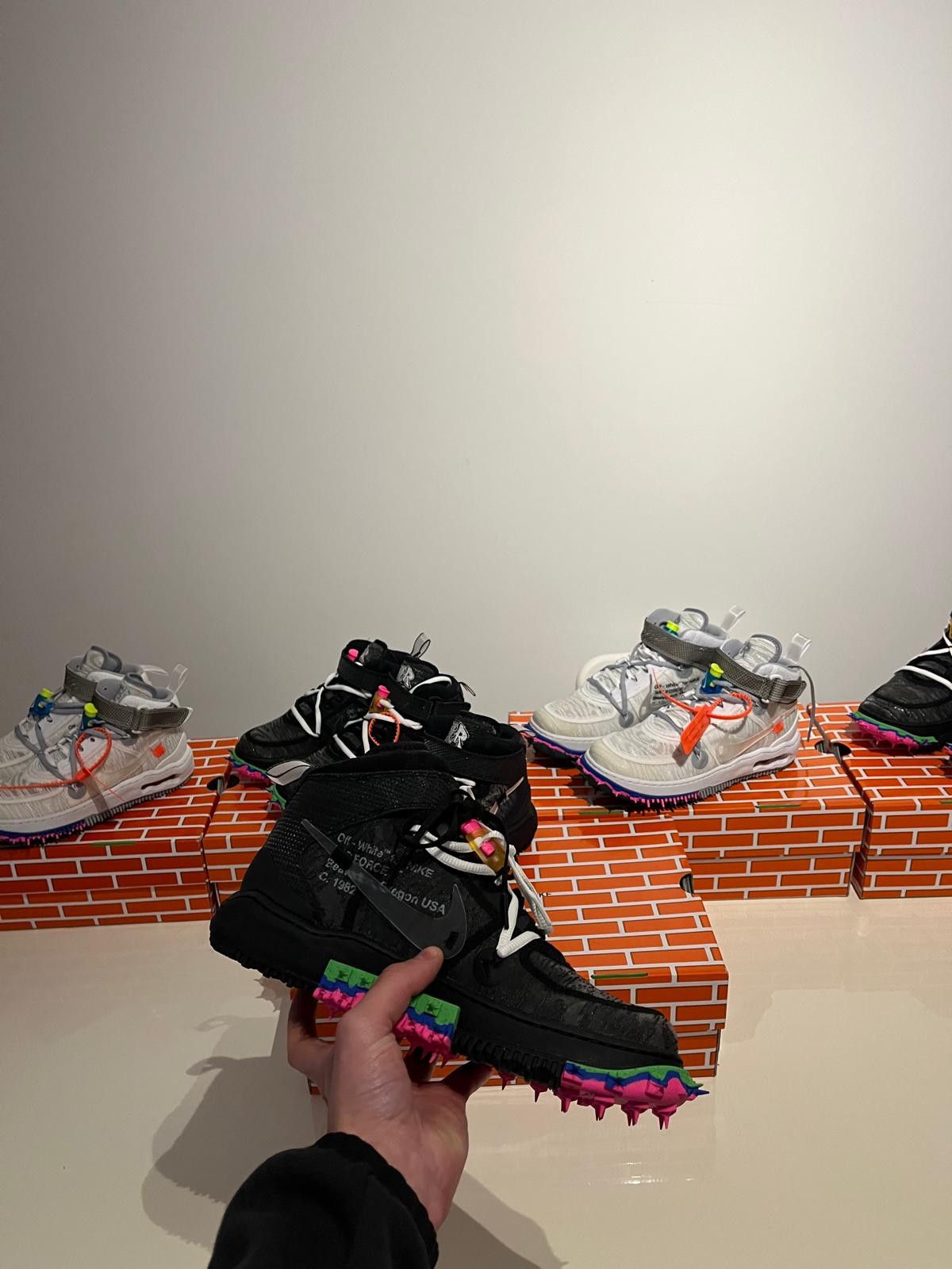 Nike × Off-White Nike Air Force 1 Mid SP Off-White - Black 40.5 Size US 7.5 / EU 40-41 - 5 Thumbnail