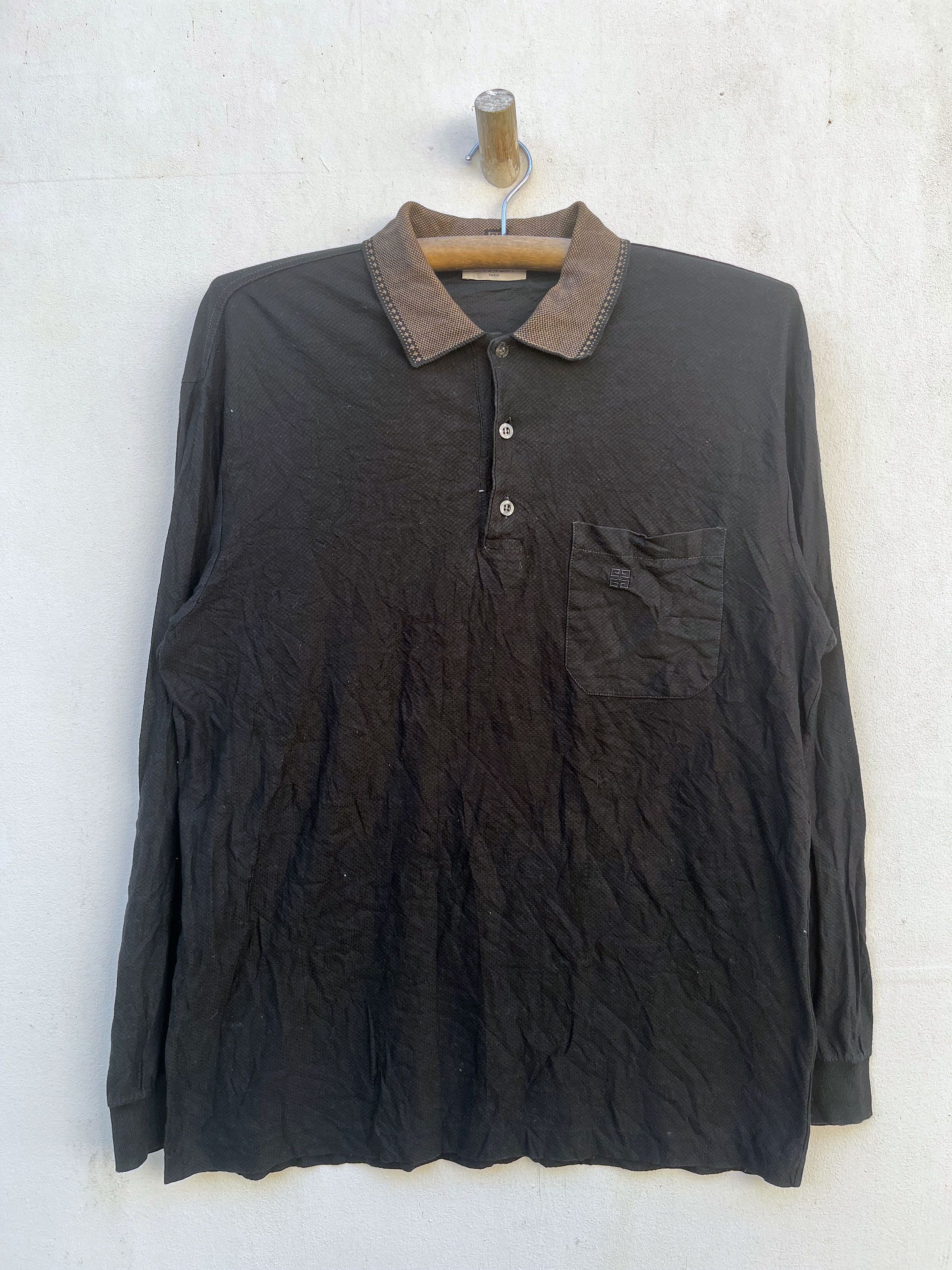 Givenchy Givenchy Italy Long Sleeve Pocket Polo Classic Size US L / EU 52-54 / 3 - 1 Thumbnail