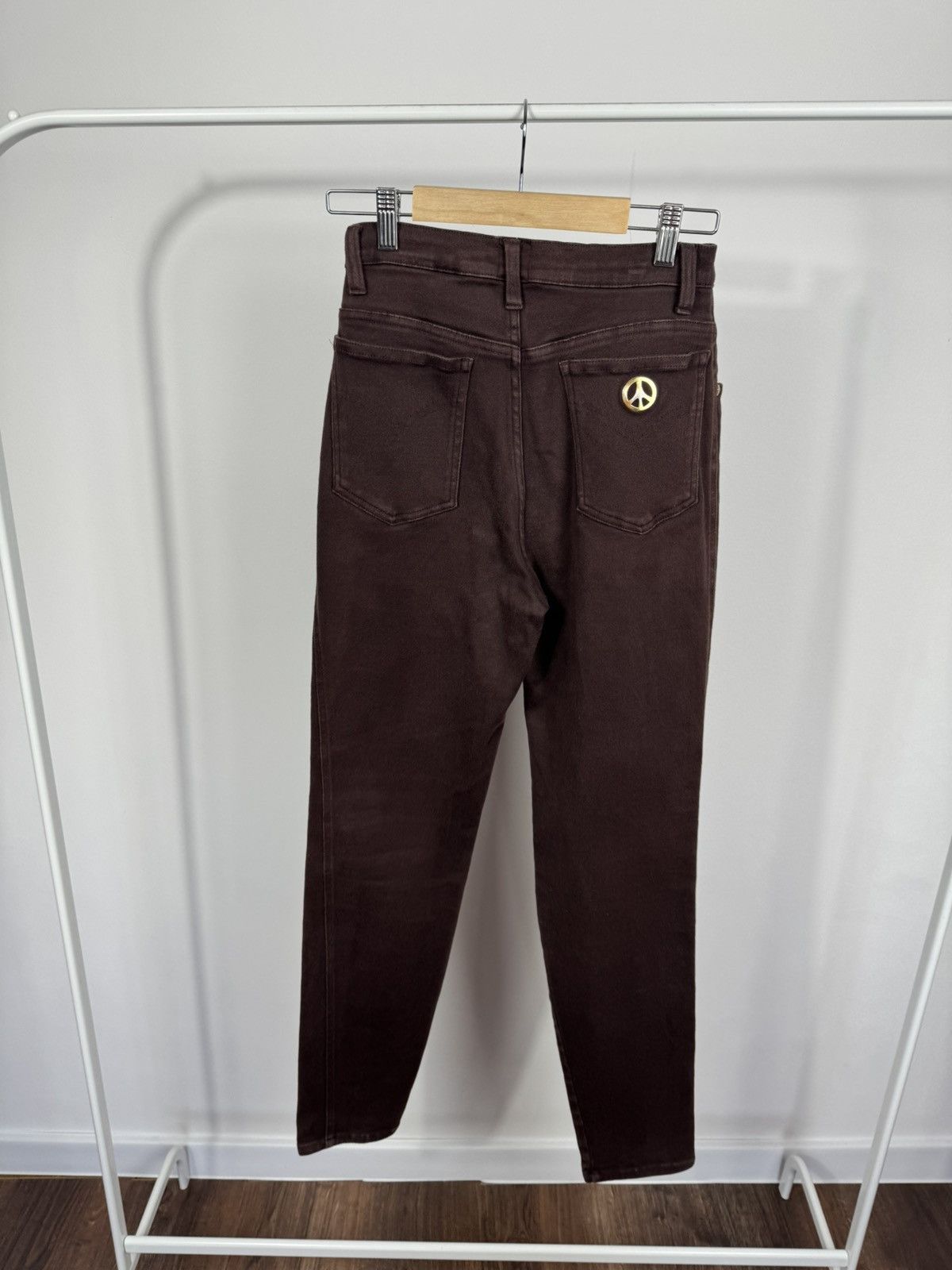 Moschino Vintage Moschino Stretch Jeans Brown Slim Fit Women’s Size 27" / US 4 / IT 40 - 2 Thumbnail