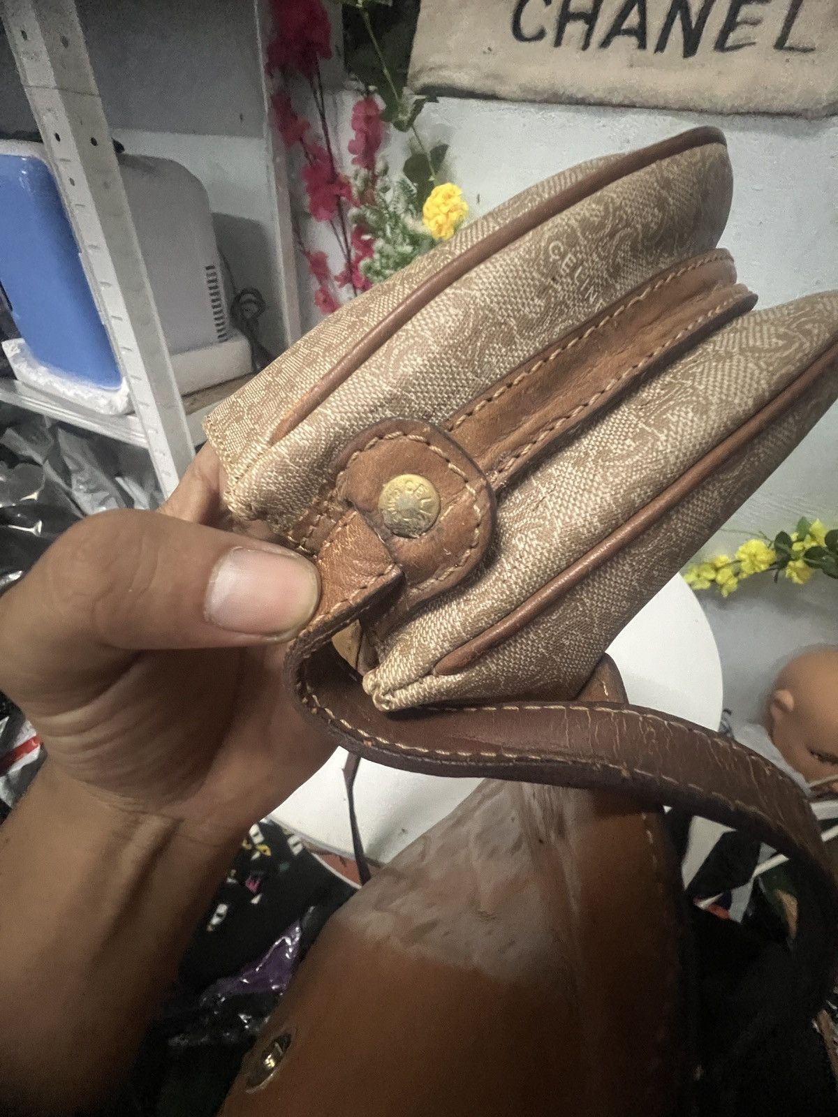 Celine × Vintage Vintage 90s Celine Shoulder Size ONE SIZE - 12 Thumbnail