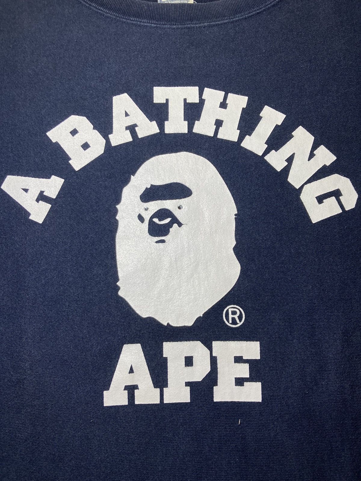 Bape 2007 Bape College Logo Swarovski College Crewneck Crystal Size US M / EU 48-50 / 2 - 4 Thumbnail