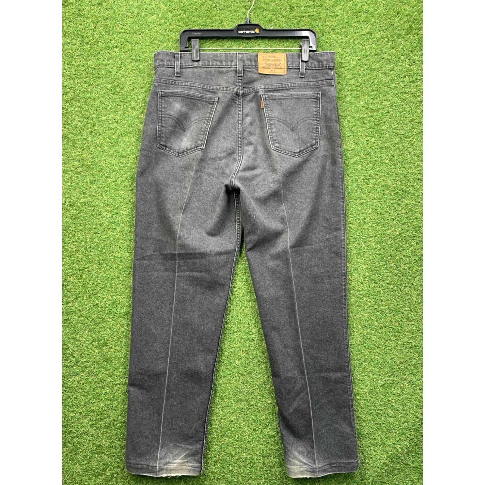 Levi's VINTAGE Levi's 540 Jeans Mens 36x32 Relaxed Tapered Acid Wash Black Denim Fashion 80s 90s USA Size US 36 / EU 52 - 2 Thumbnail