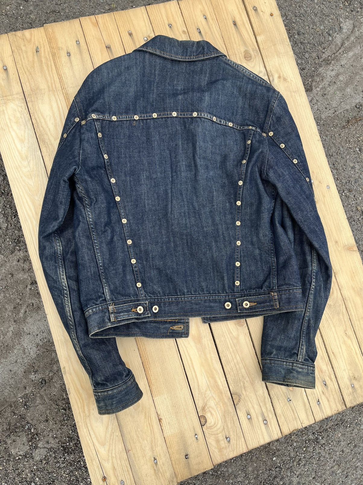Dolce & Gabbana × Vintage VINTAGE DOLCE QUILTED RIVET DENIM JACKET Size US L / EU 52-54 / 3 - 2 Thumbnail
