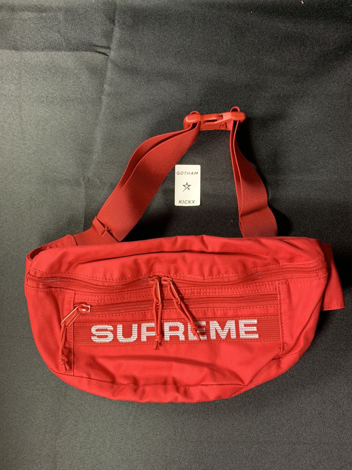 image of Supreme Waist Bag in Red, Men's