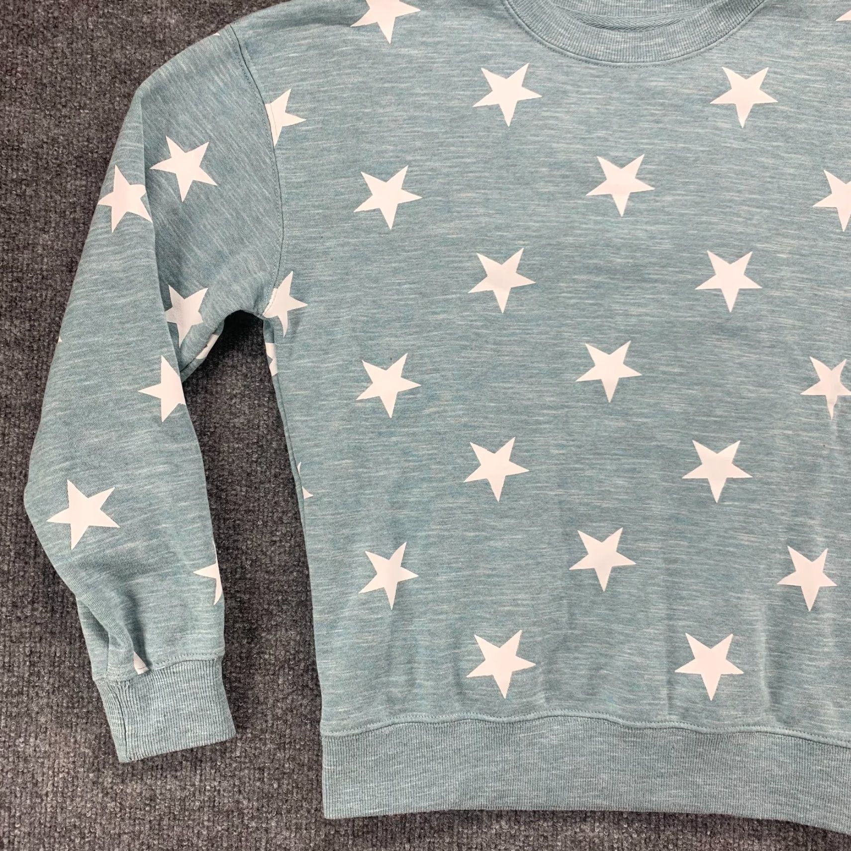Vintage Reflex Sweatshirt Womens Small Blue Star Print Pullover Cotton Polyester Casual Size S / US 4 / IT 40 - 5 Thumbnail