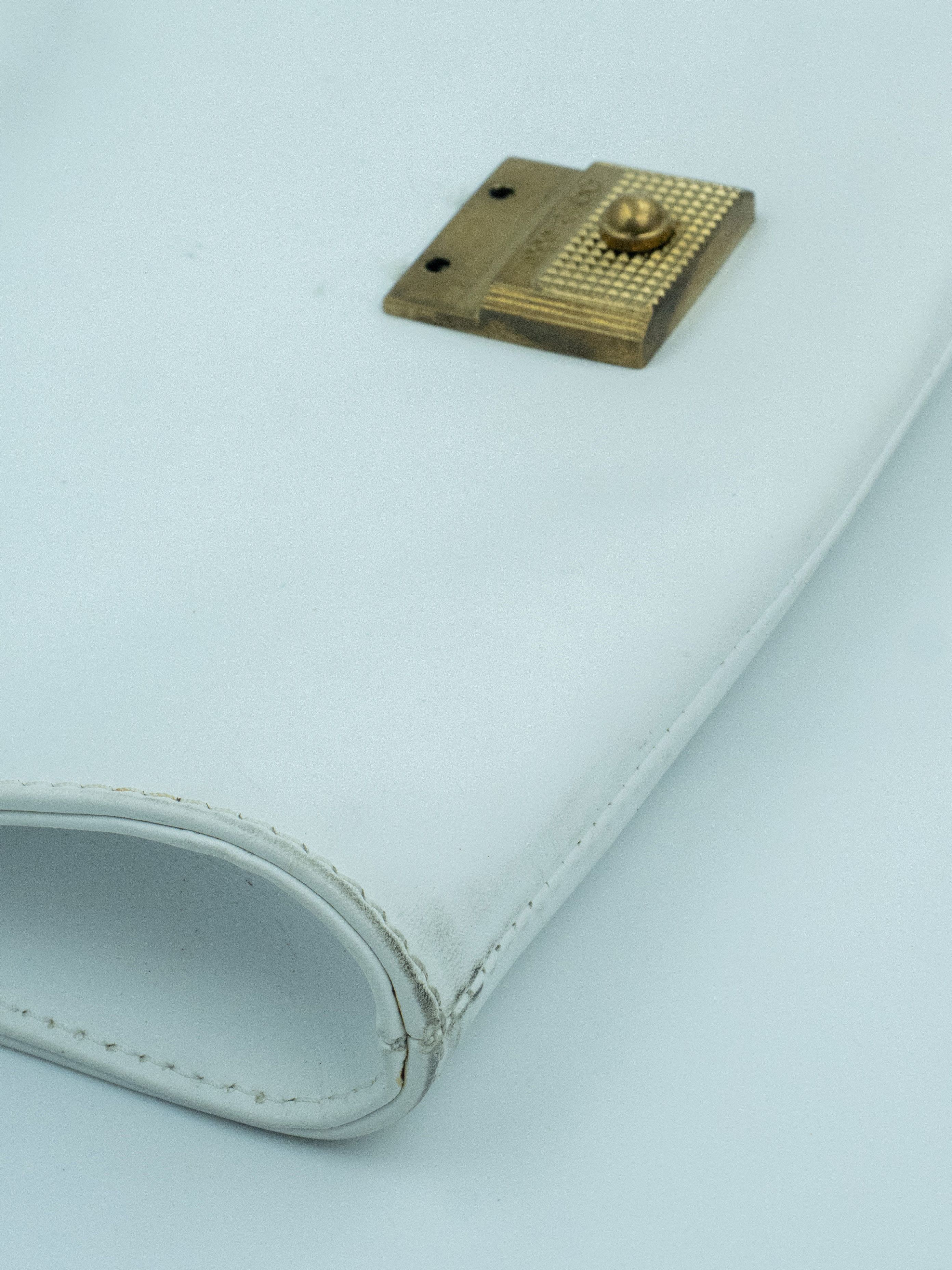 Jimmy Choo White Leather Shoulder Bag With Zebra Print Calfhair On Flap Size ONE SIZE - 9 Thumbnail