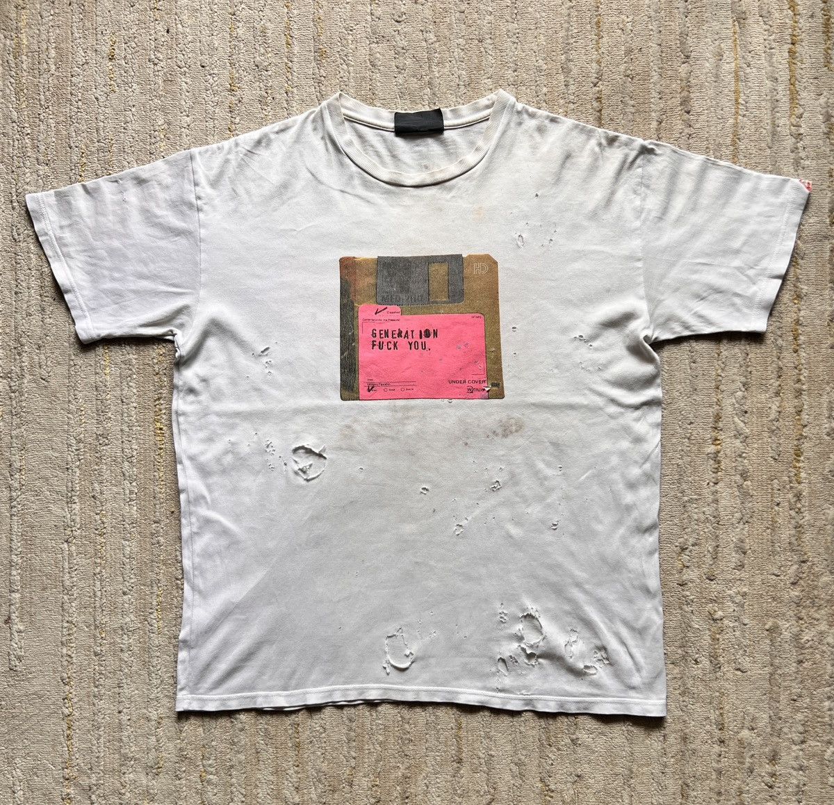 Jun Takahashi Trashed Vtg Undercover GFY x Wtaps “Overload Deadly” Tshirt Size US L / EU 52-54 / 3 - 5 Thumbnail
