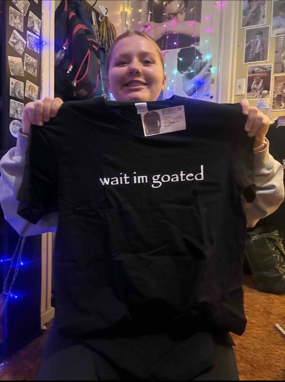 Other Black & white "Wait Im Goated" T-shirt Size US M / EU 48-50 / 2 - 1 Thumbnail